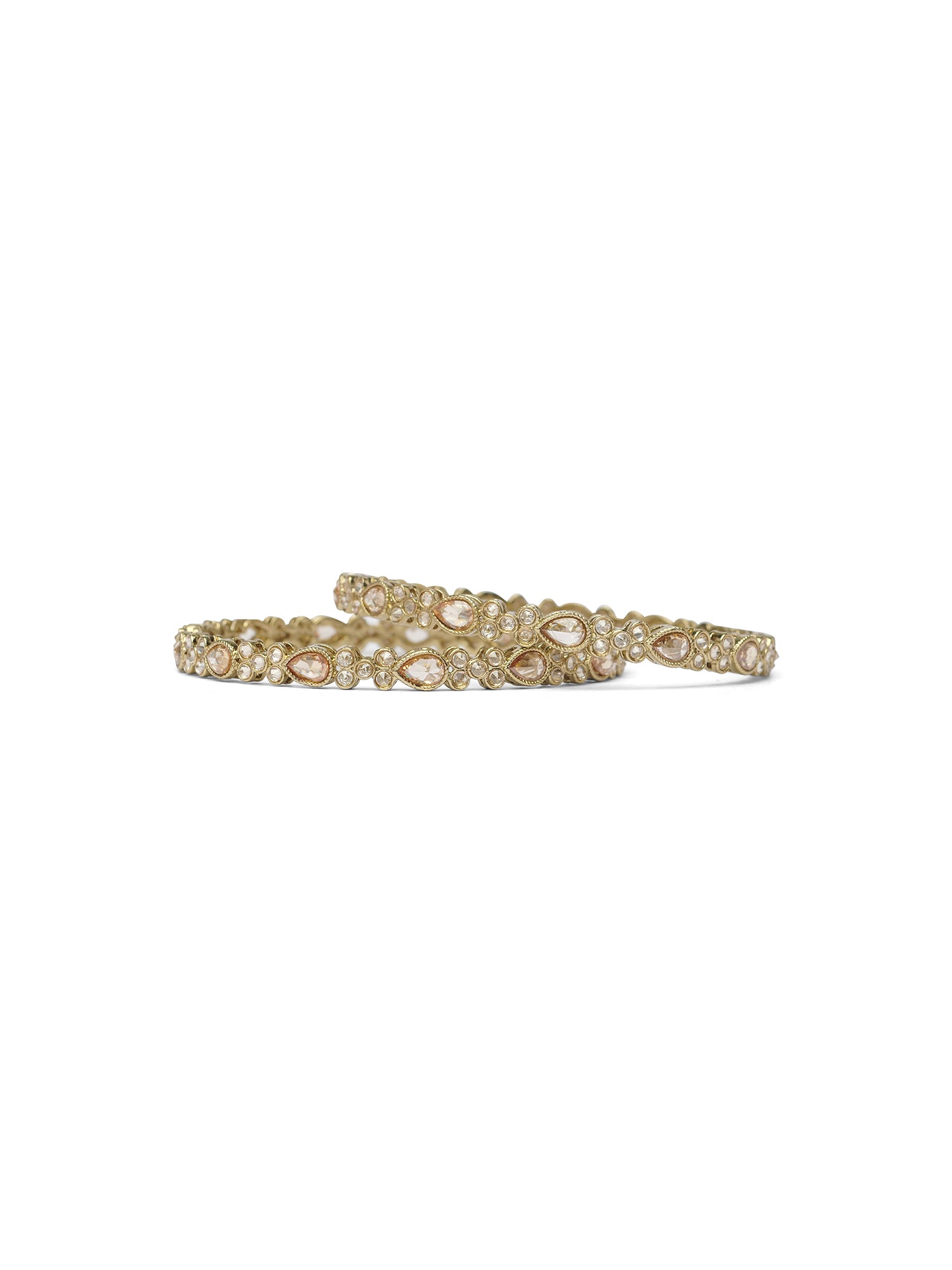 Bina Kada Bangles in Champagne