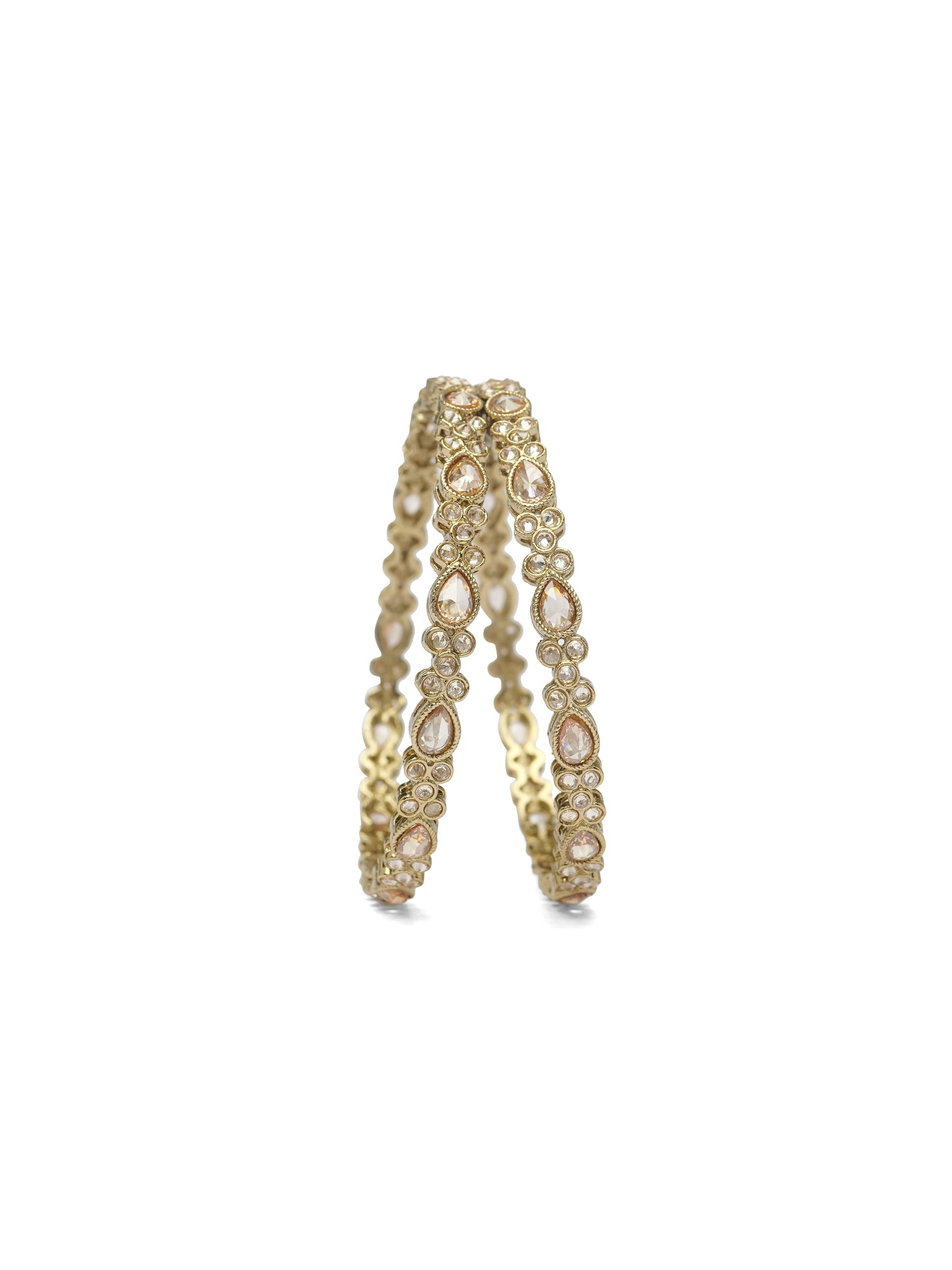 Bina Kada Bangles in Champagne
