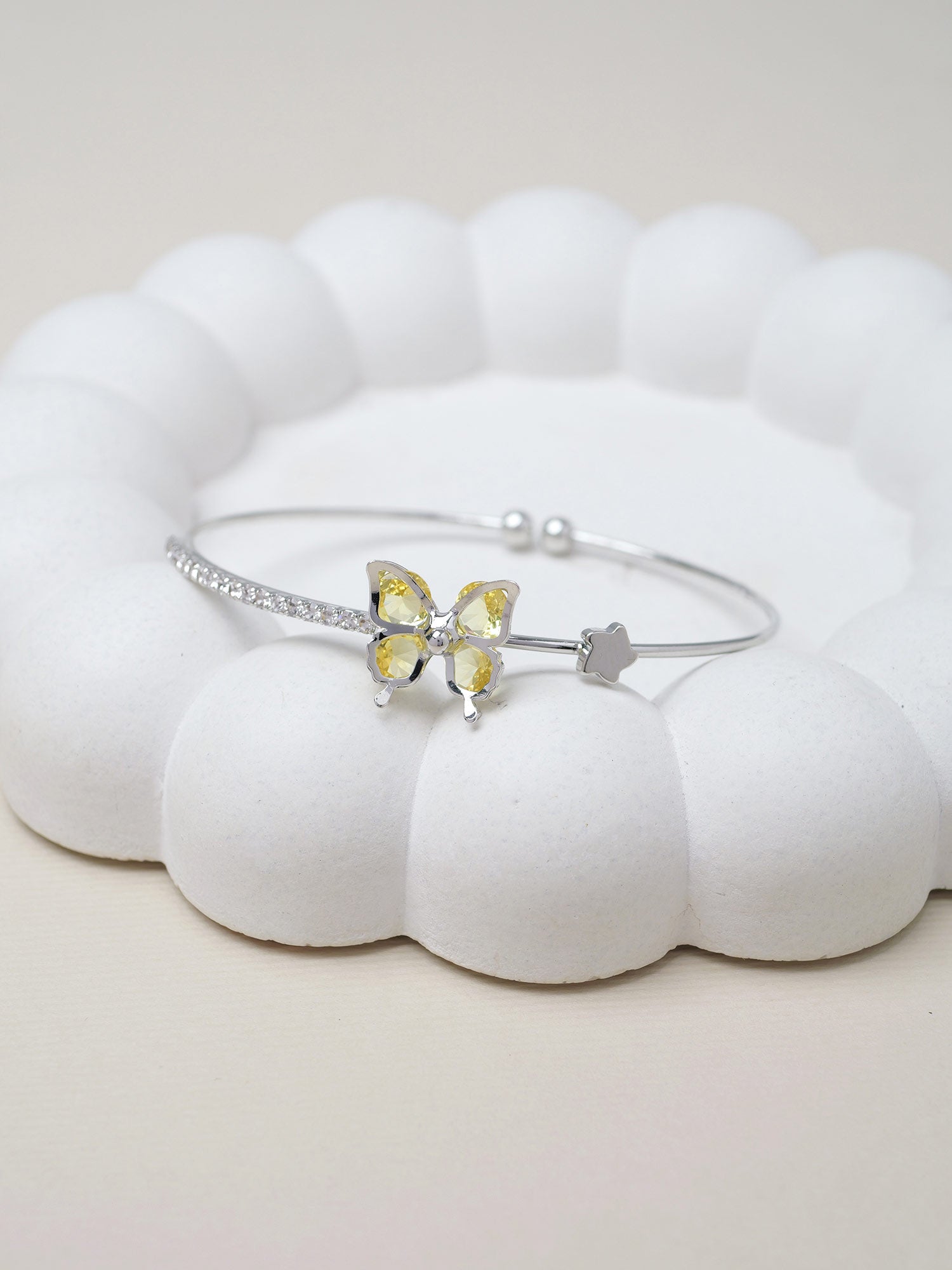 Butterfly Children's Bracelet in Yellow