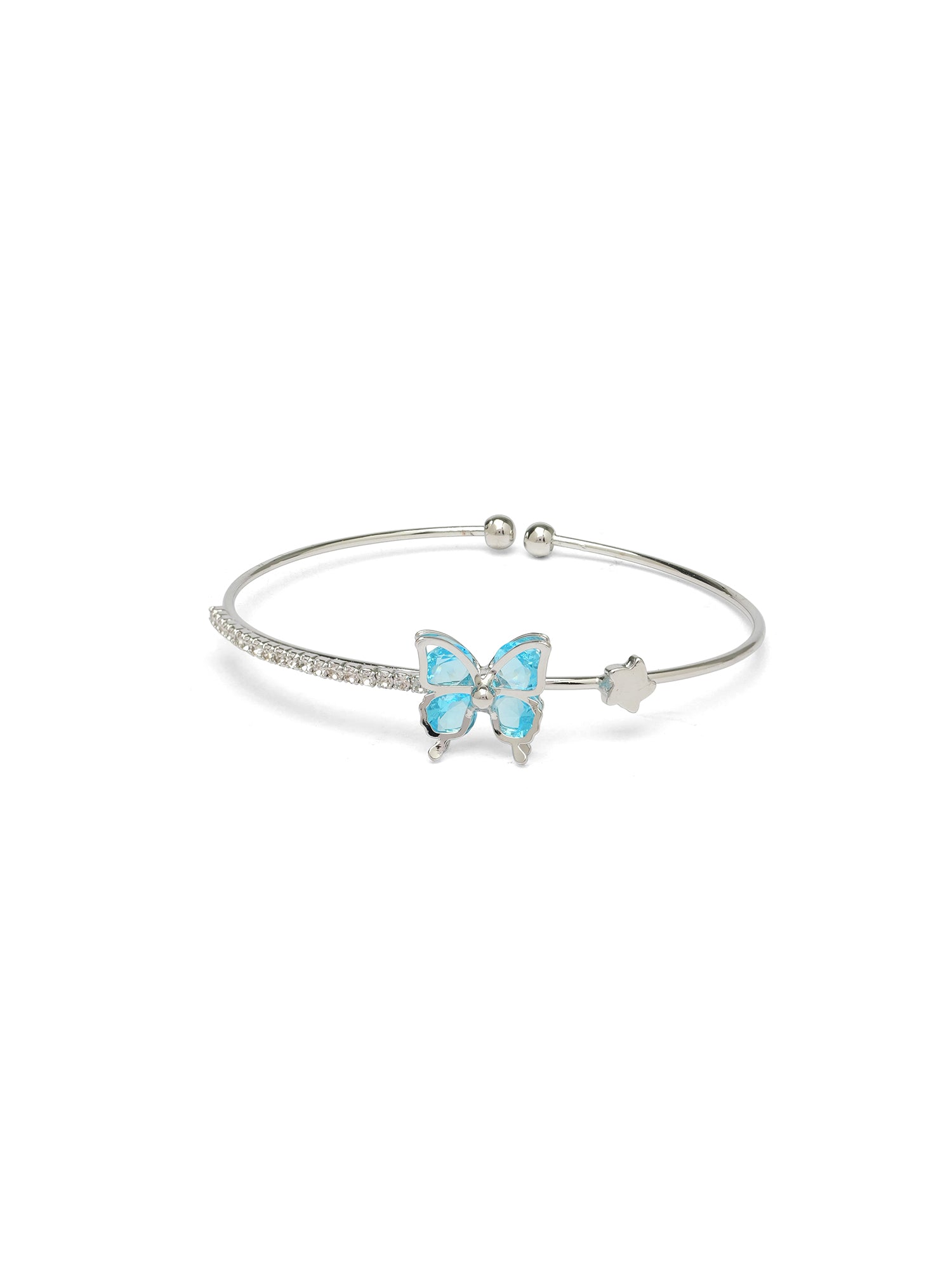 Butterfly Children's Bracelet in Light Blue 