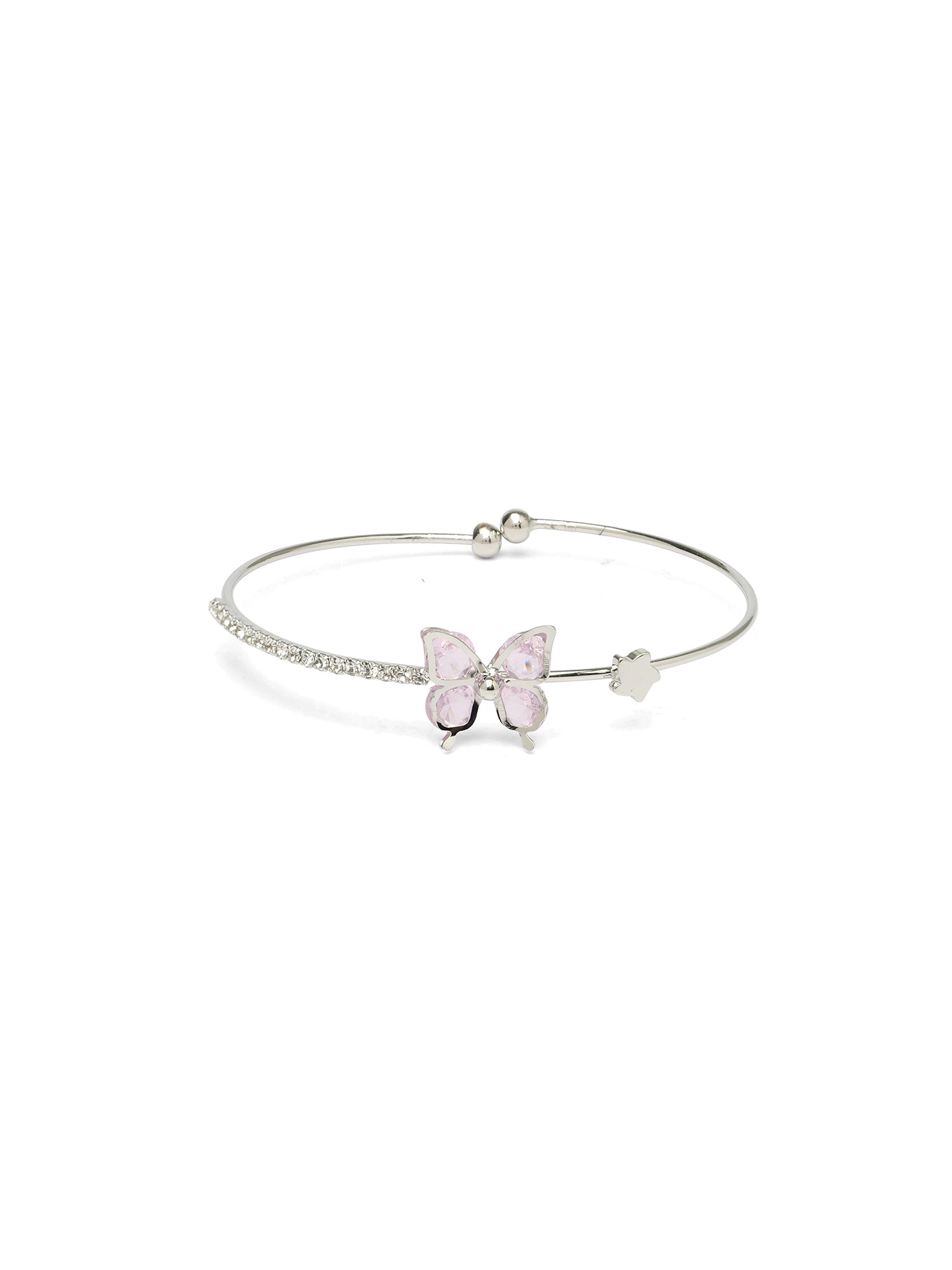 Butterfly Children's Bracelet in Light Pink