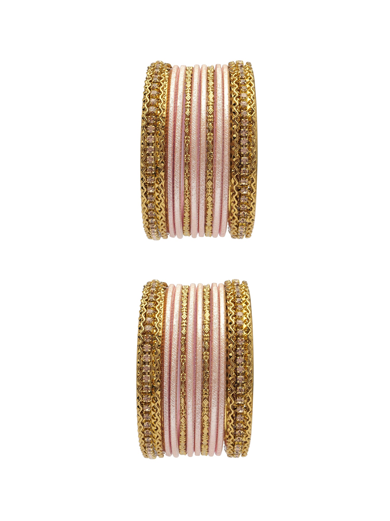 Children's Two-Hand Bangle Set in Peach