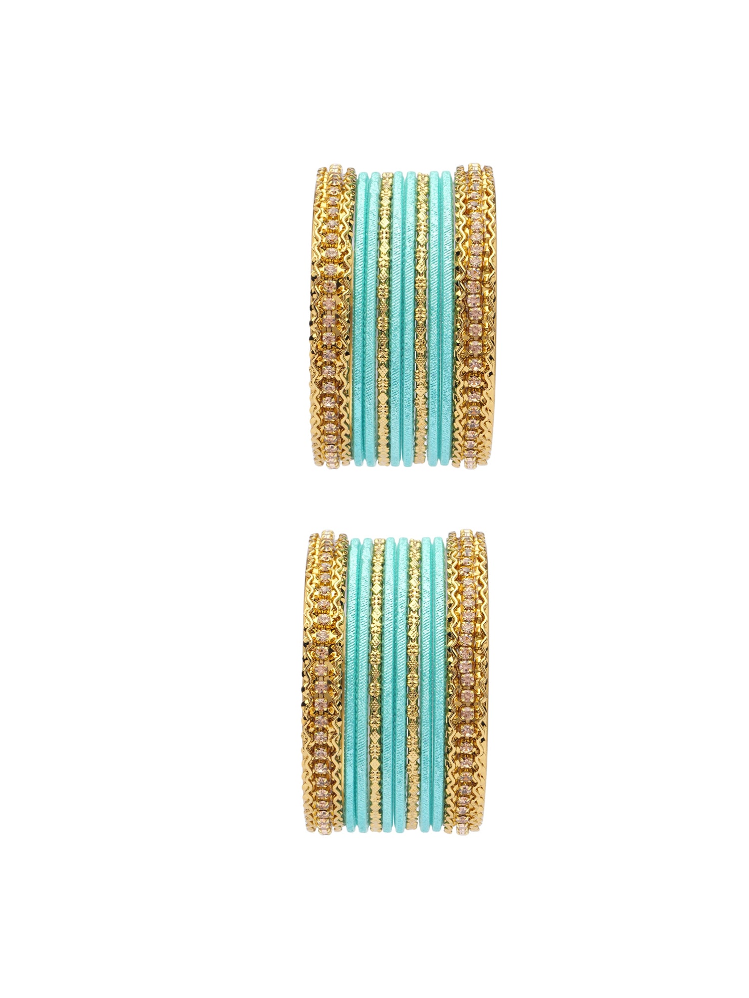 Children's Two-Hand Bangle Set in Turquoise Blue