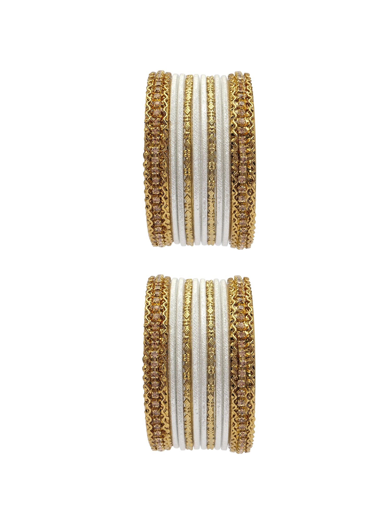 Children's Two-Hand Bangle Set in White