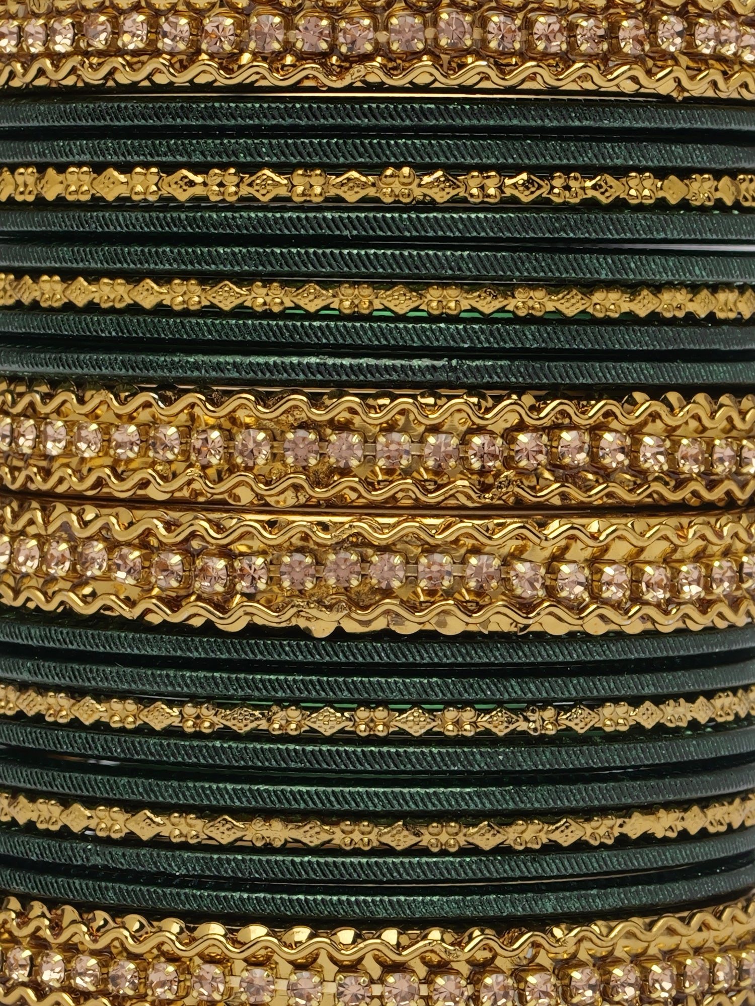 Children's Two-Hand Bangle Set in Green
