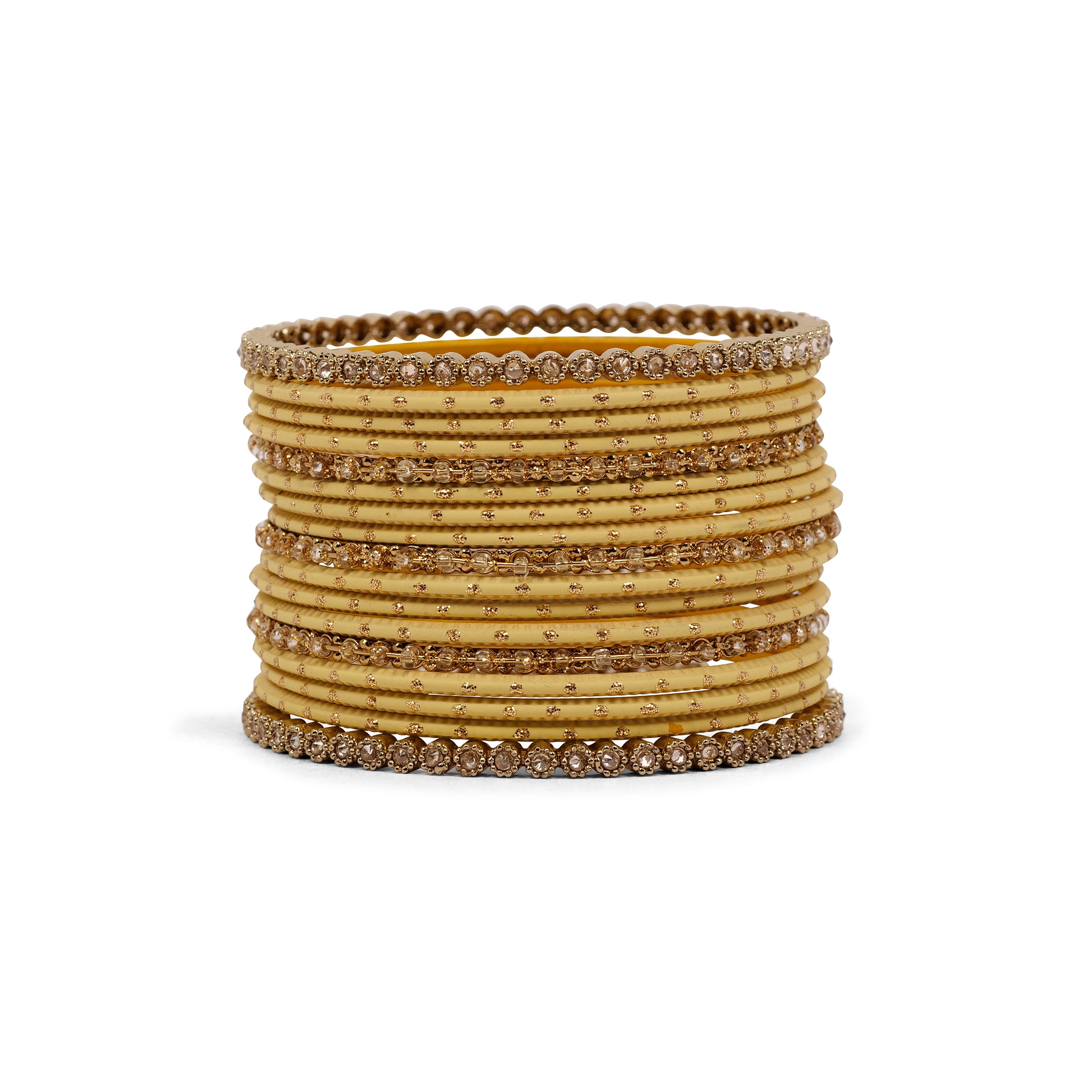 Timeless Antique and Yellow Bangle Set
