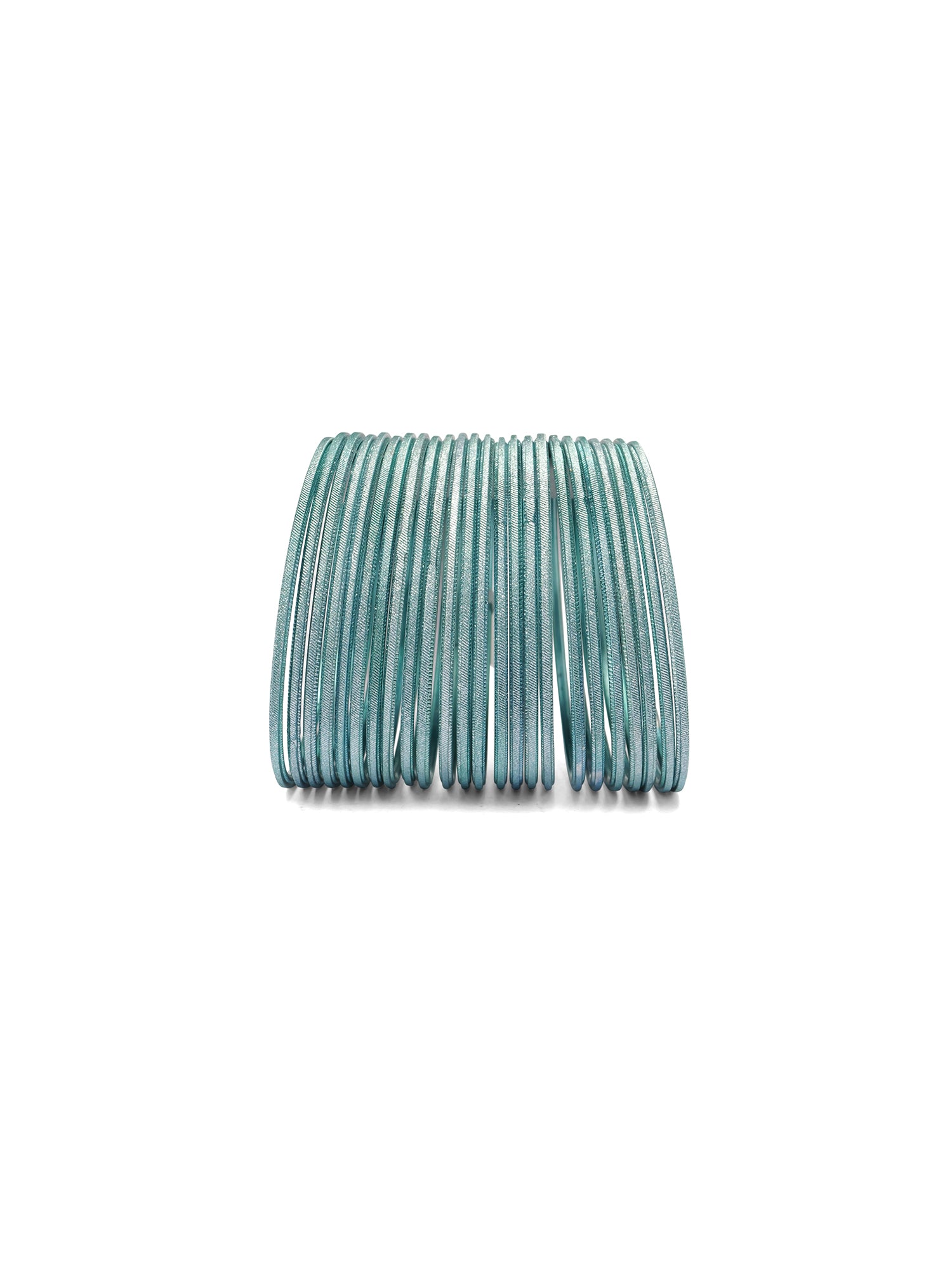Dark Aqua Shimmer Bangles