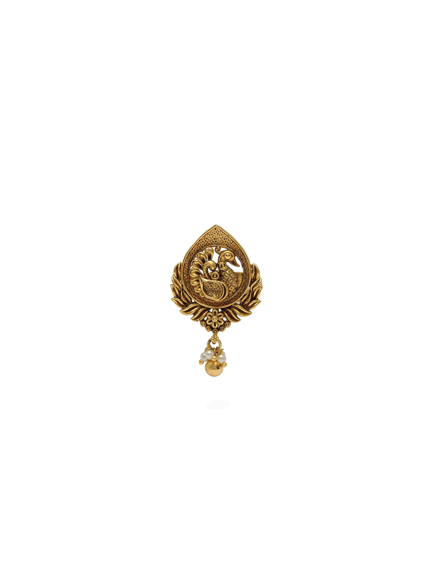 Deepika Classic Ring in Gold Oxidised