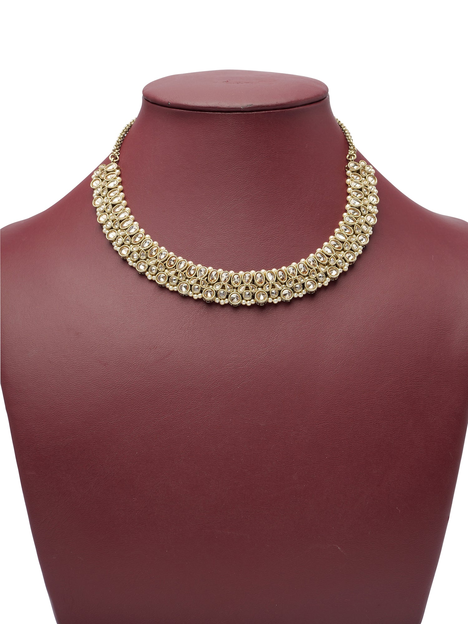 Devani Necklace Set in Champagne and Antique Gold