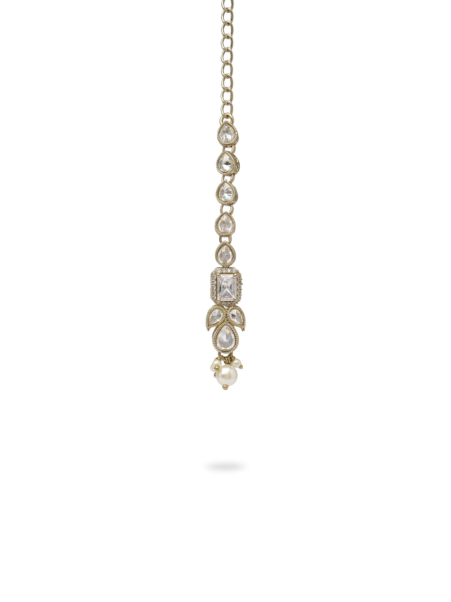 Devanshi Necklace Set in White