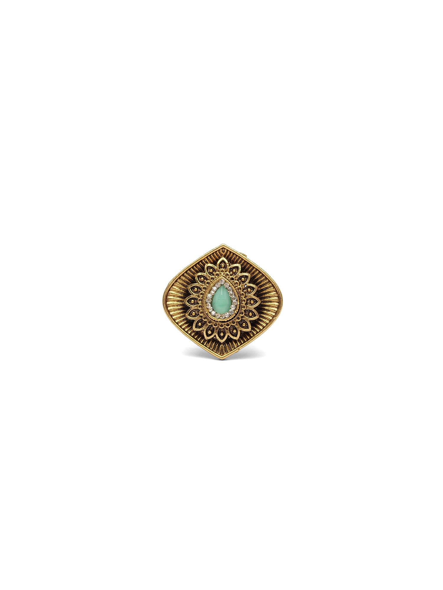 Devika Classic Ring in Light Blue