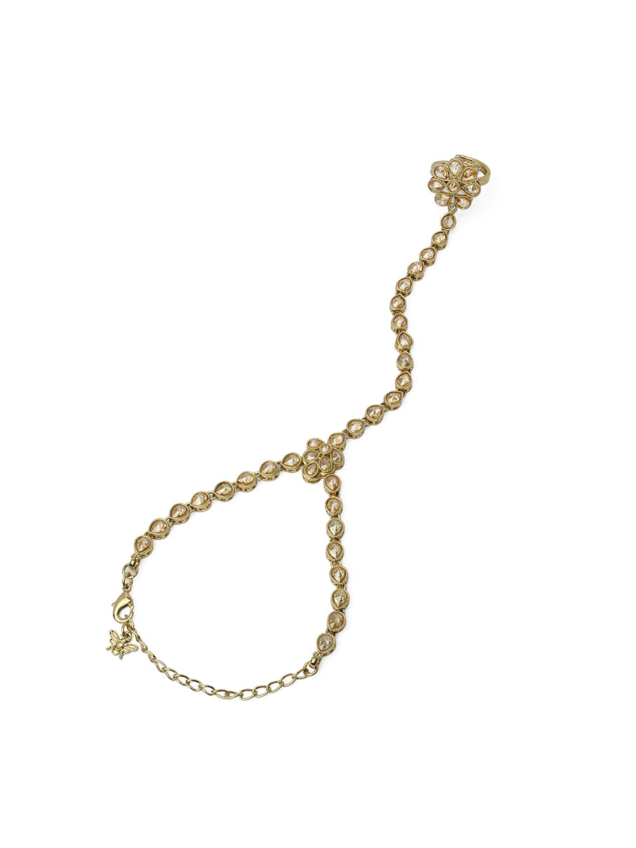 Dipali Hand Chain in Champagne