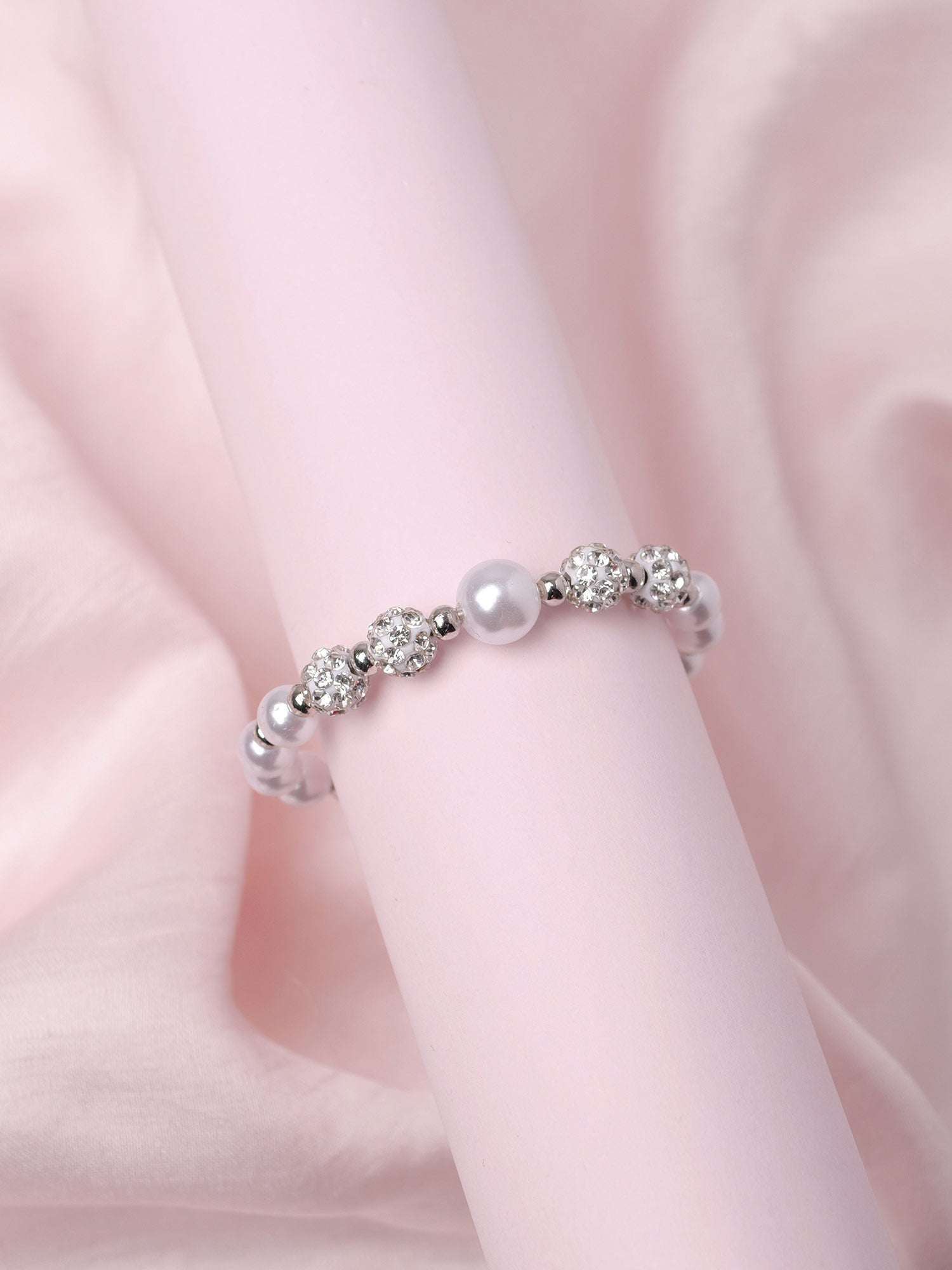 Elsie Children's Bracelet in Rhodium
