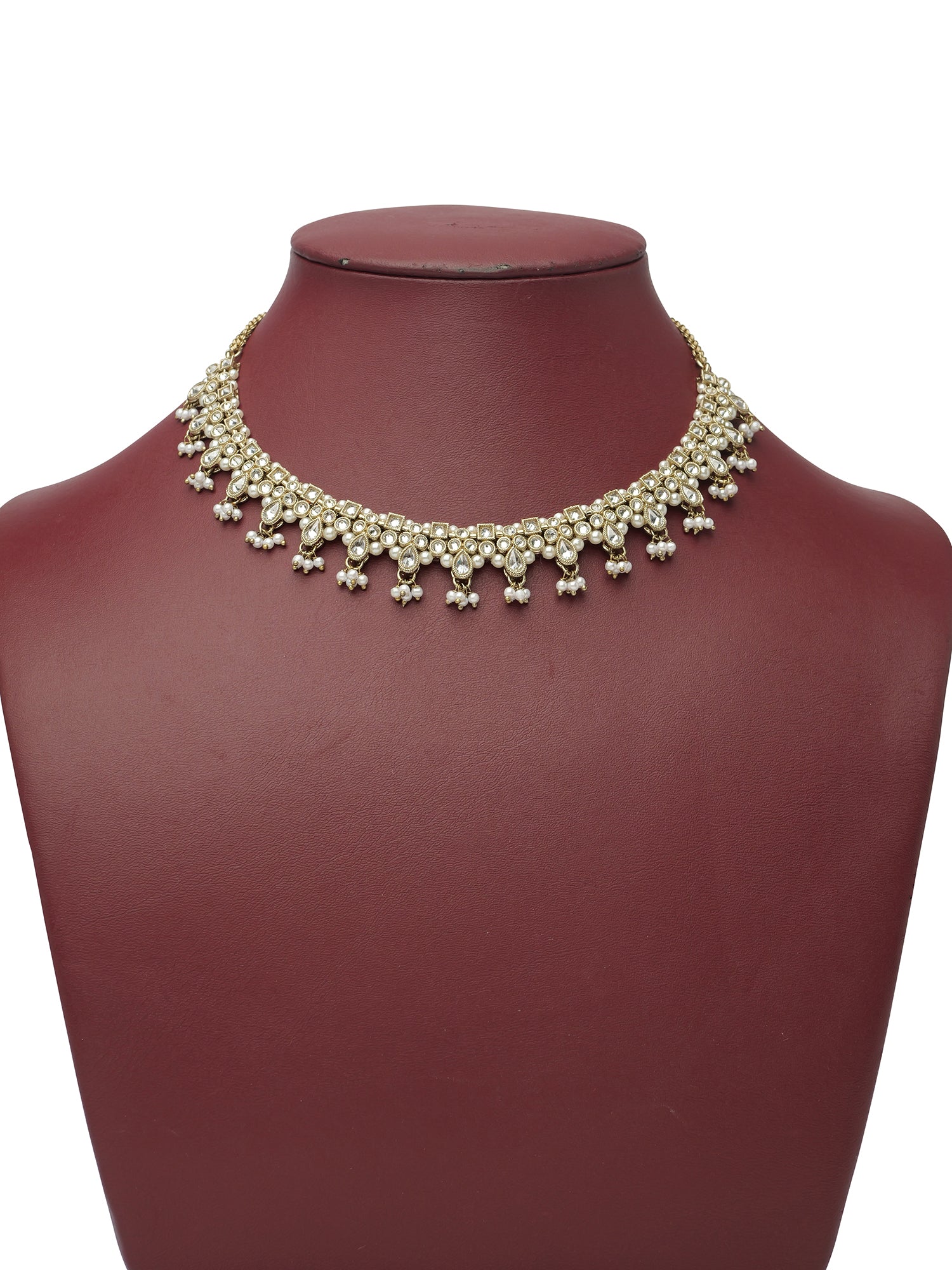 Eshani Necklace Set in White