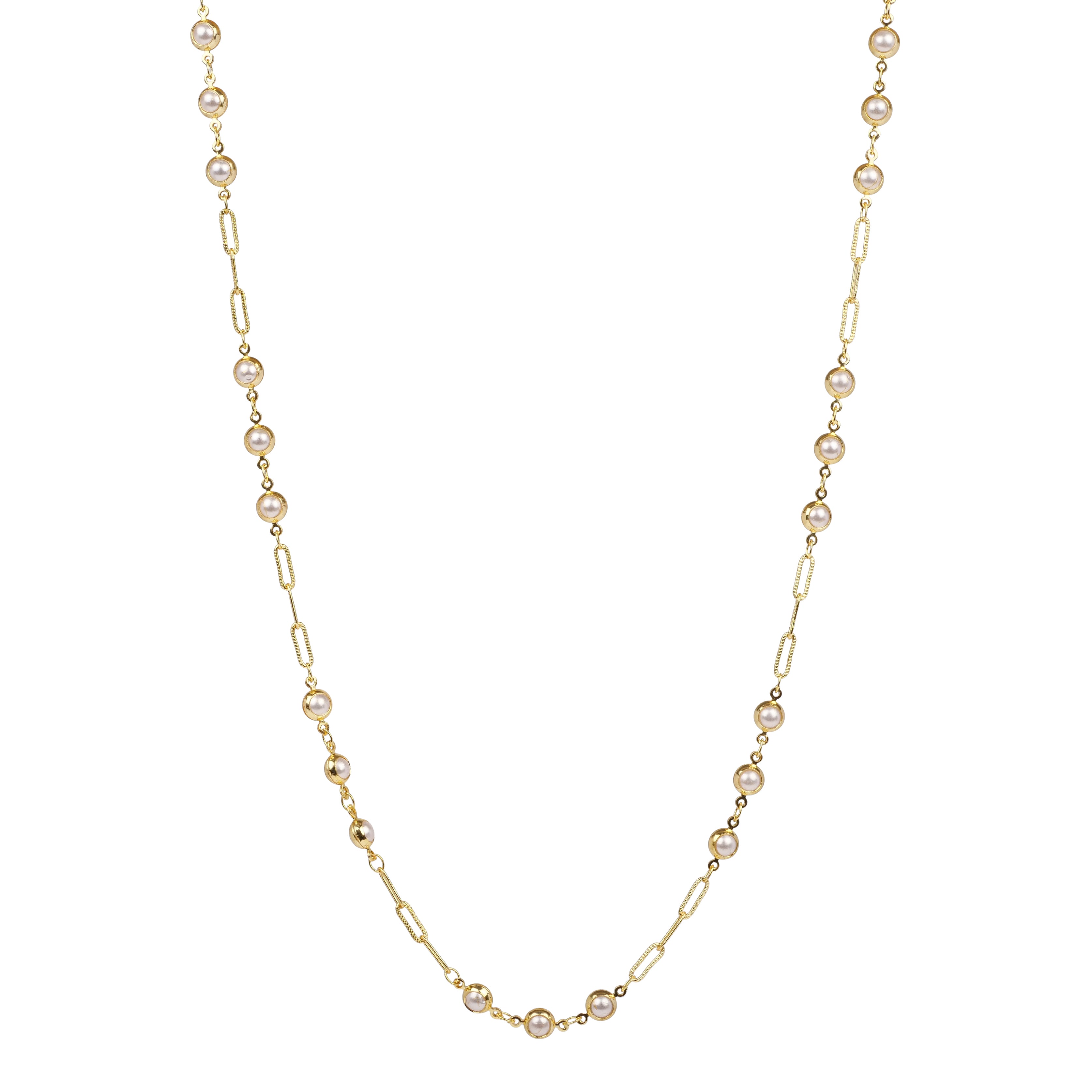 Pearl and Gold Fine Chain