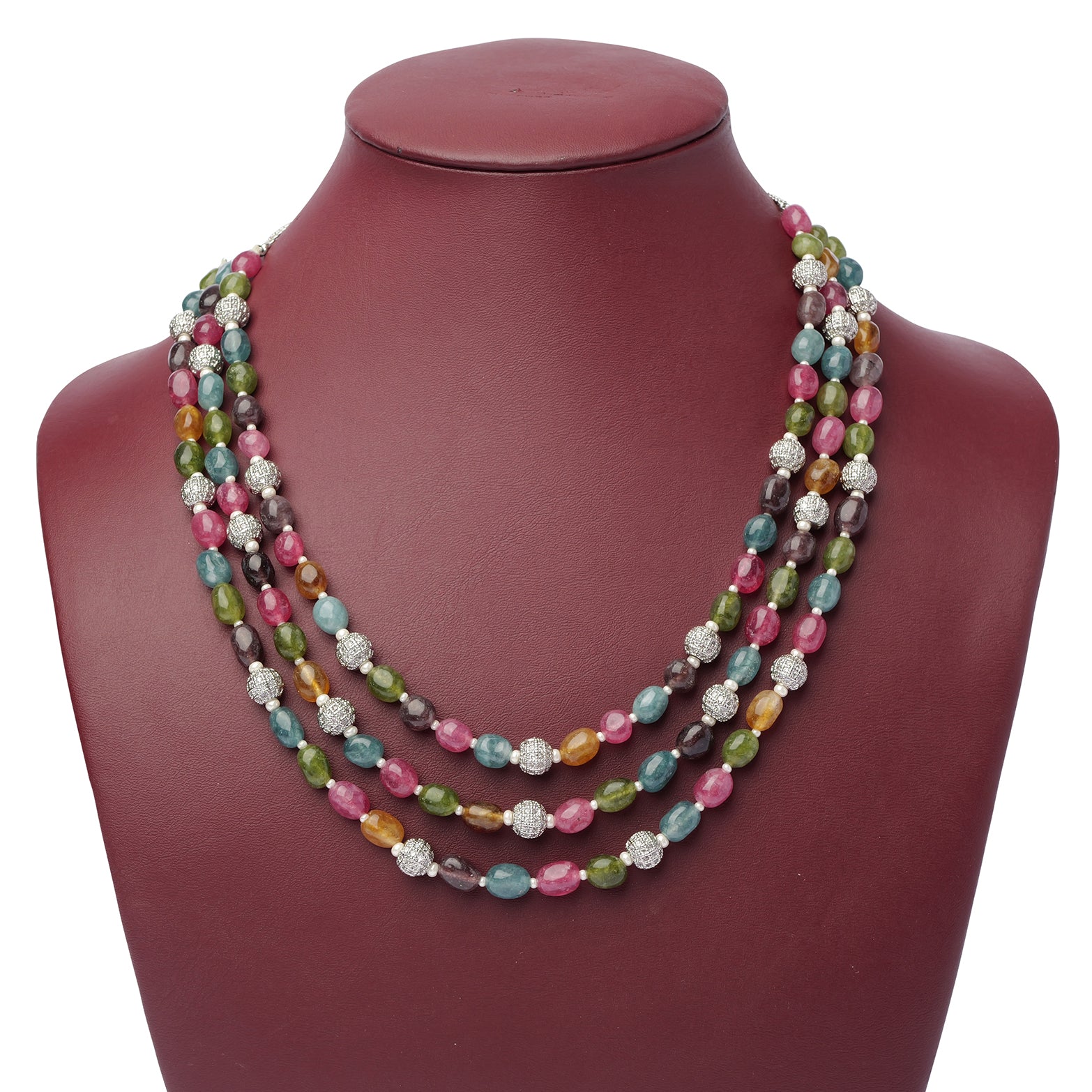 Faceted Crystal Bead Long Chain