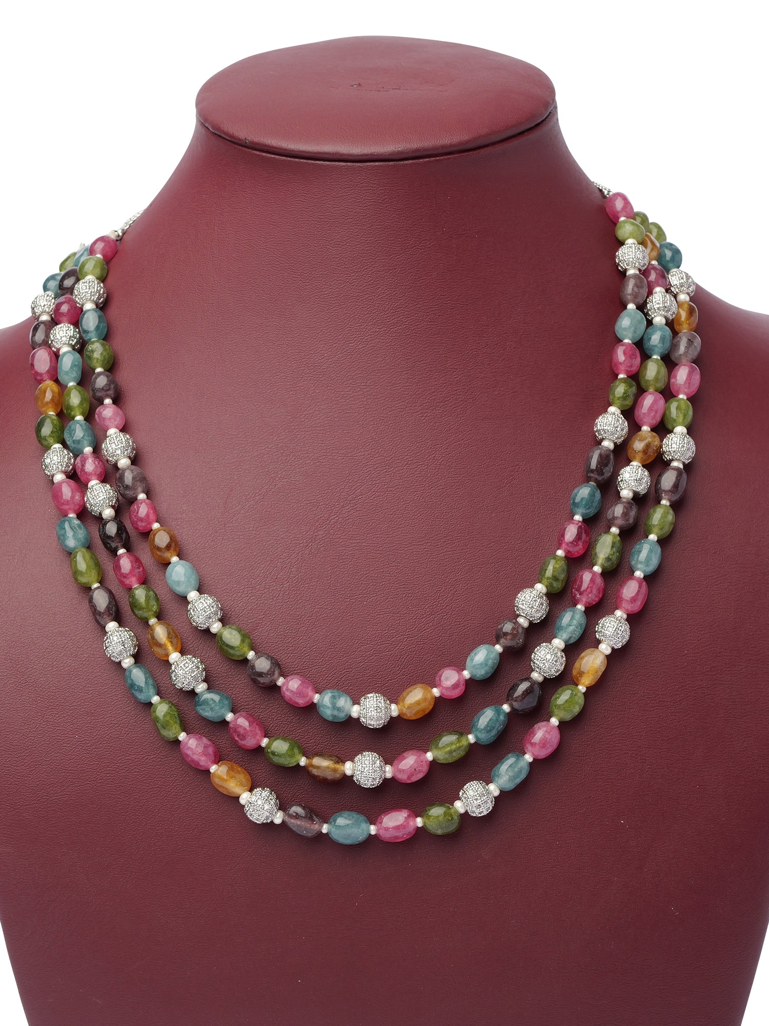 Faceted Crystal Bead Long Chain