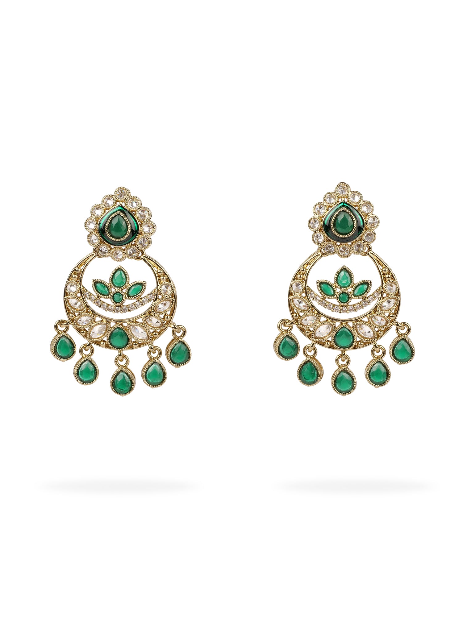 Fariha Small Earrings in Green