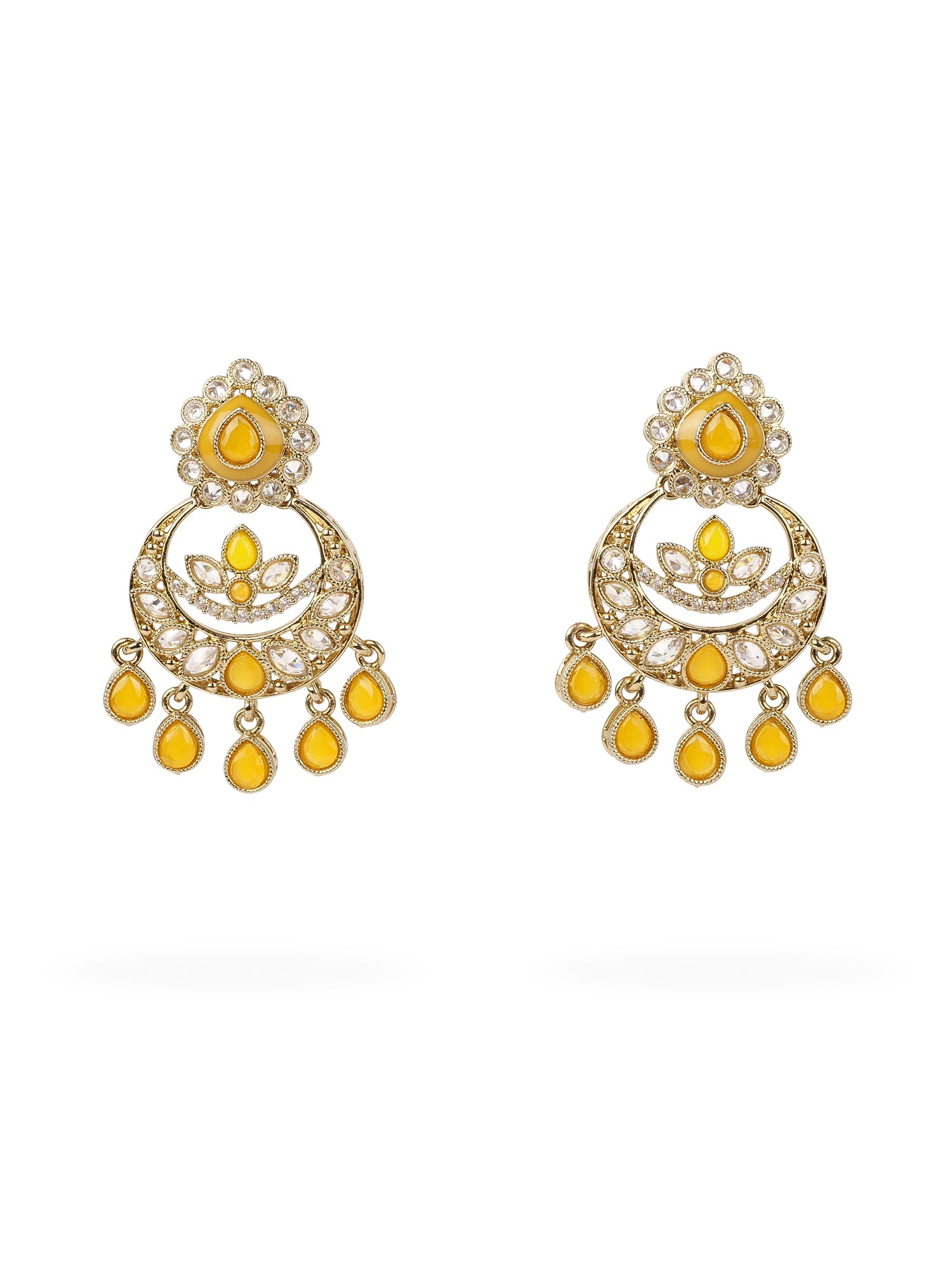 Fariha Small Earrings in Yellow