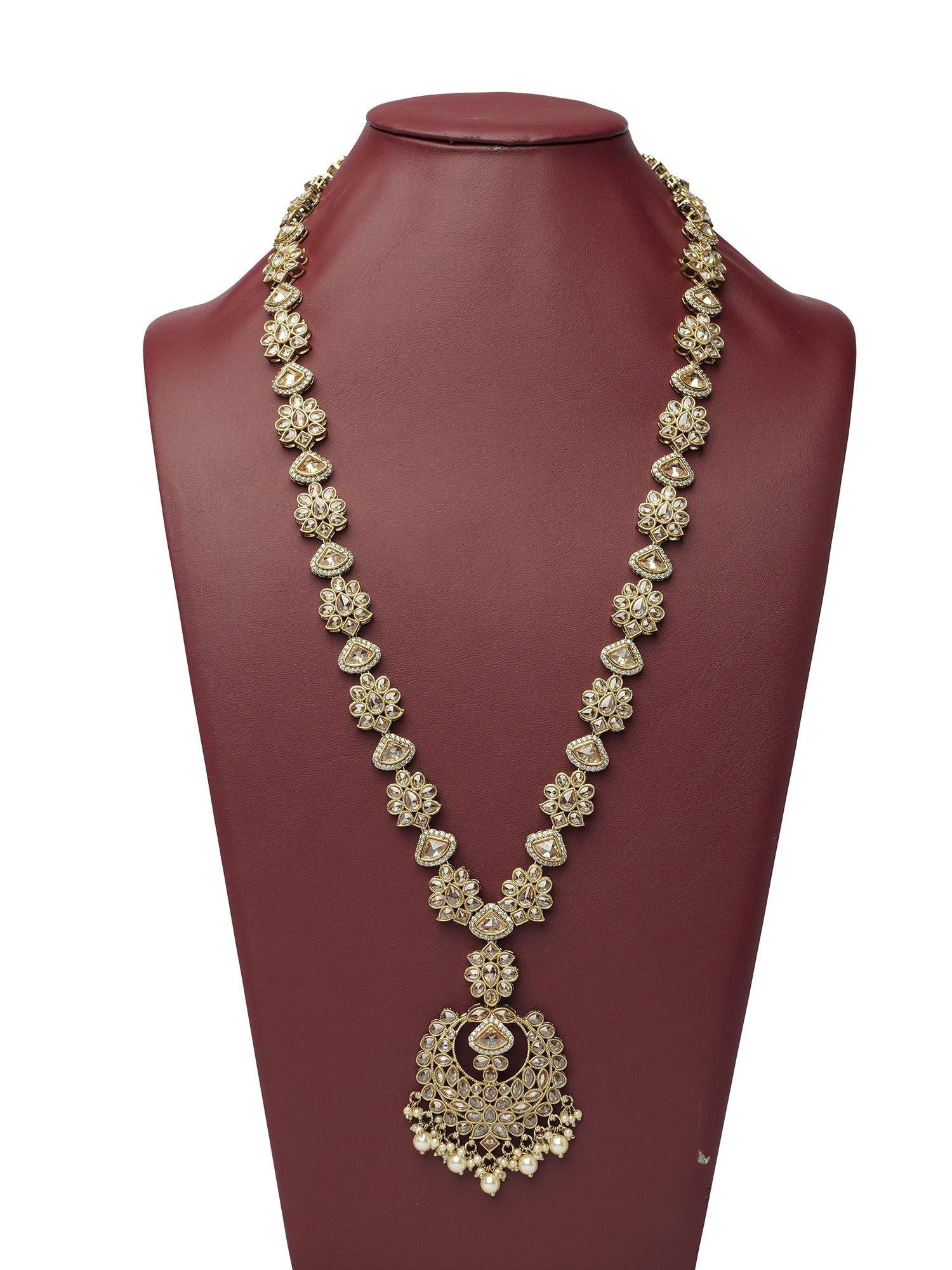 Ferozah Rani Haar in Champagne and Antique Gold