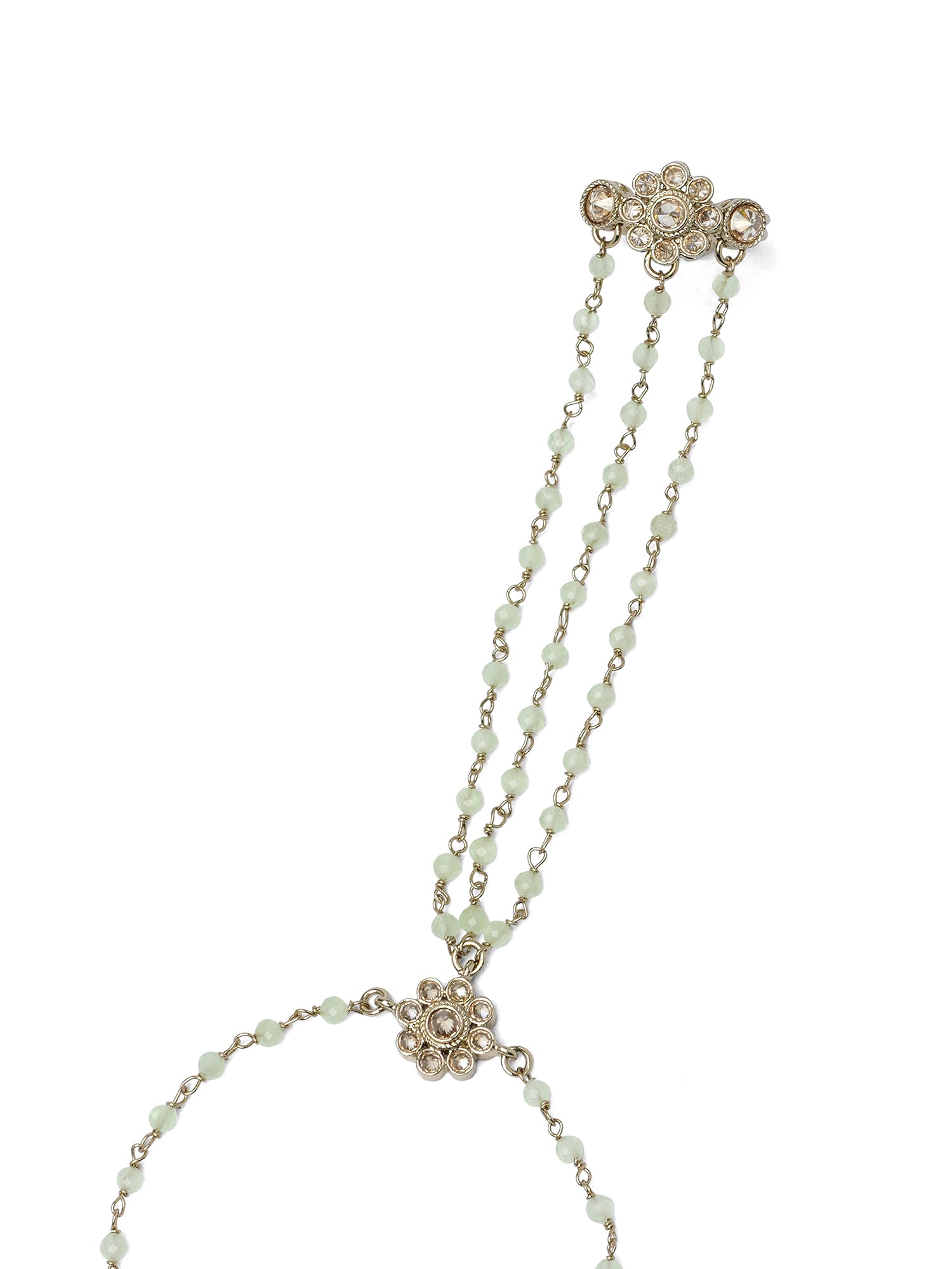 Forever Floral Triple Hand Chain in Mint