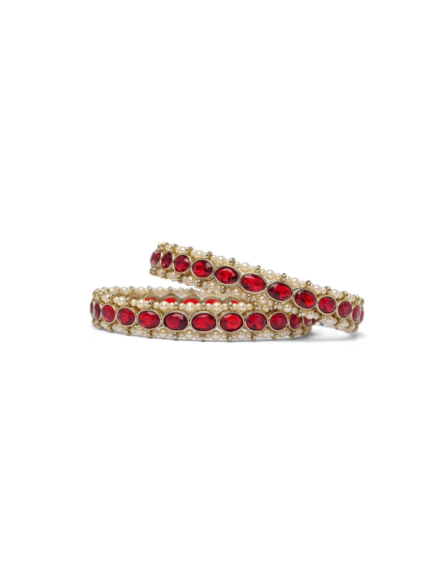 Gauri Pearl Kadas in Maroon