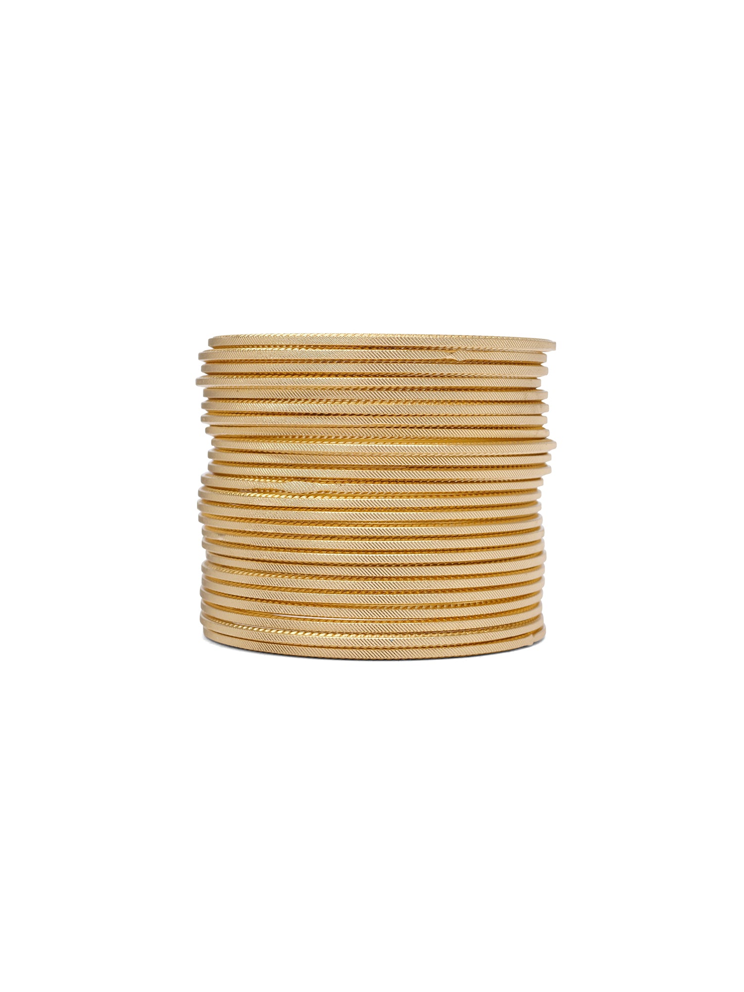 Gold Diamond Cut Bangles