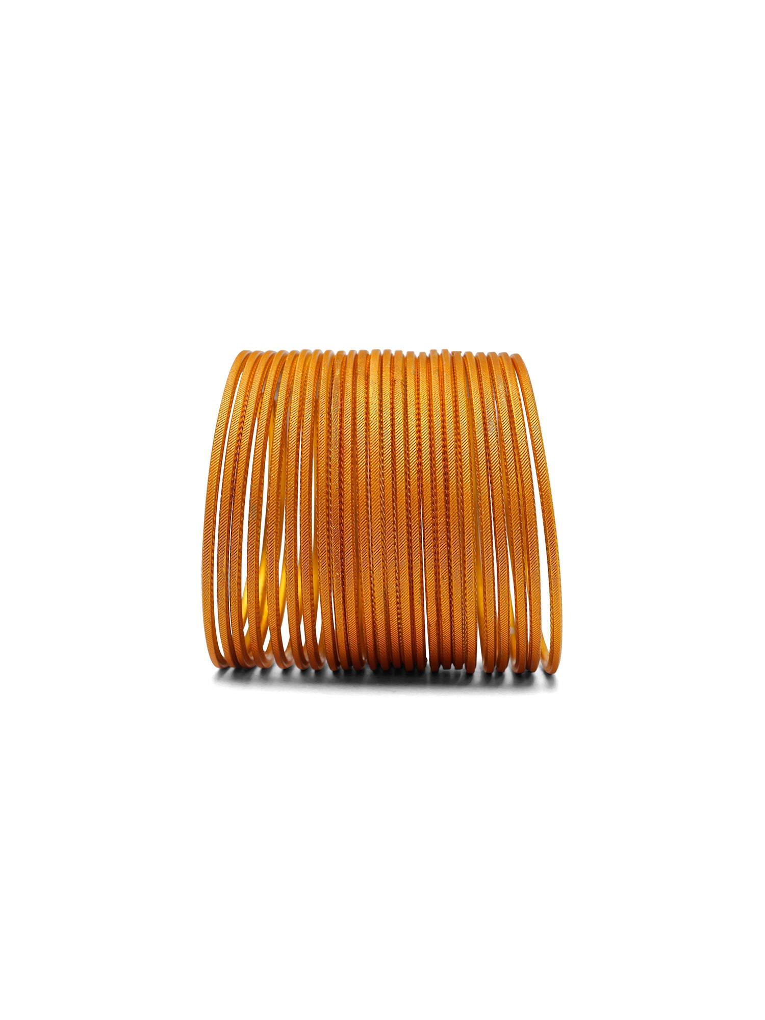 Golden Yellow Shimmer Bangles