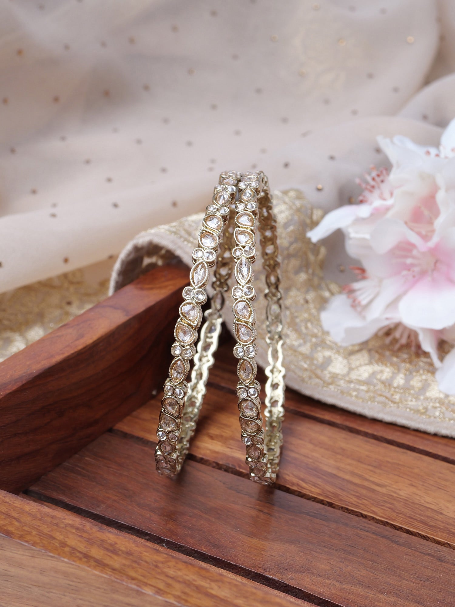 Hanira Kadas in Champagne and Antique Gold