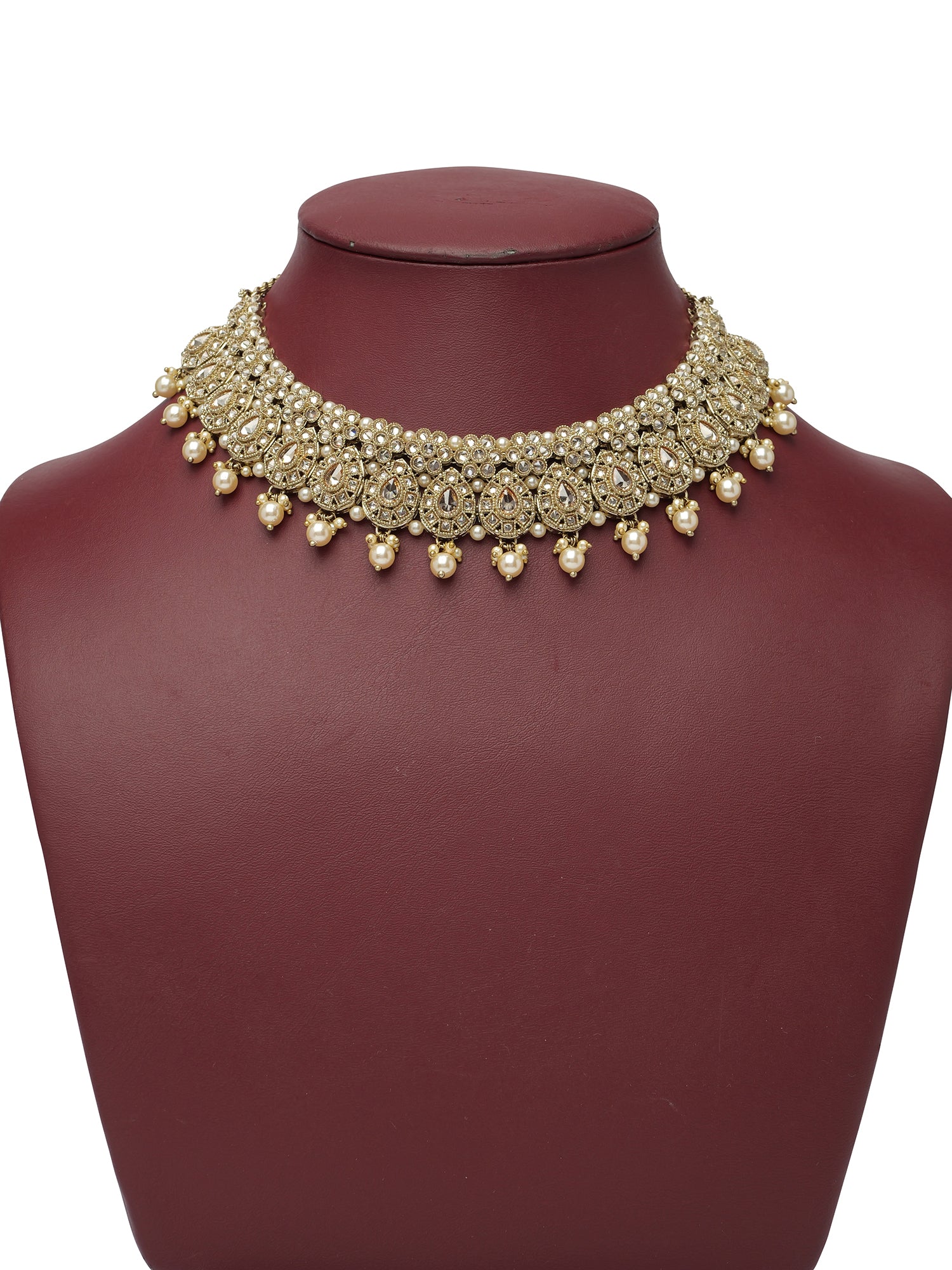 Hansini Necklace Set in Champagne
