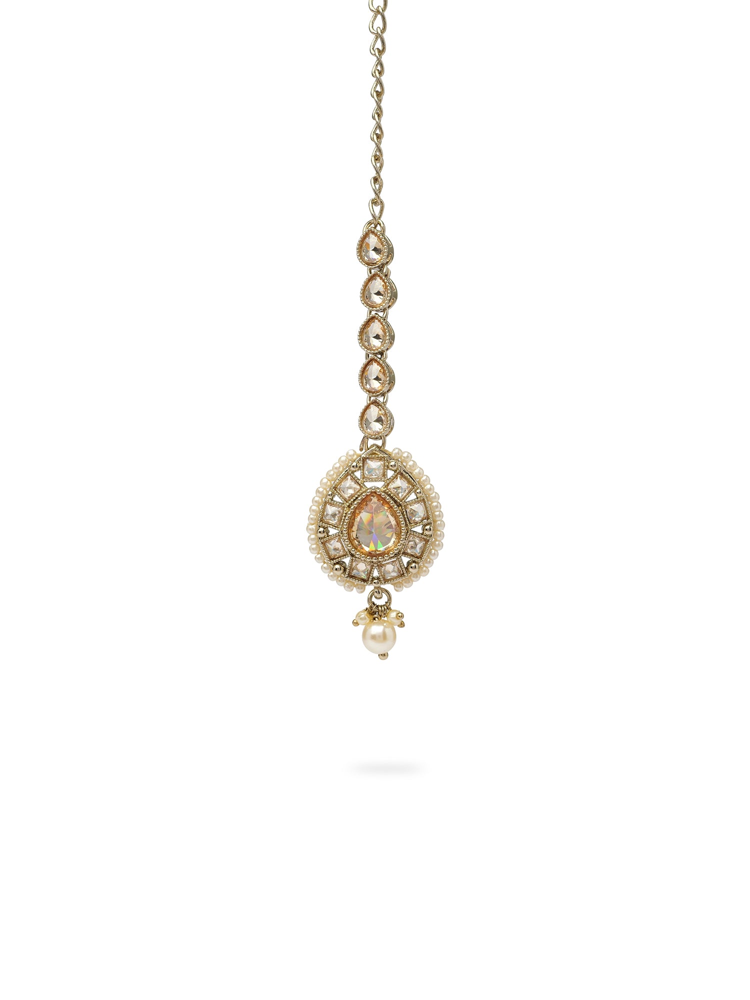 Hansini Necklace Set in Champagne