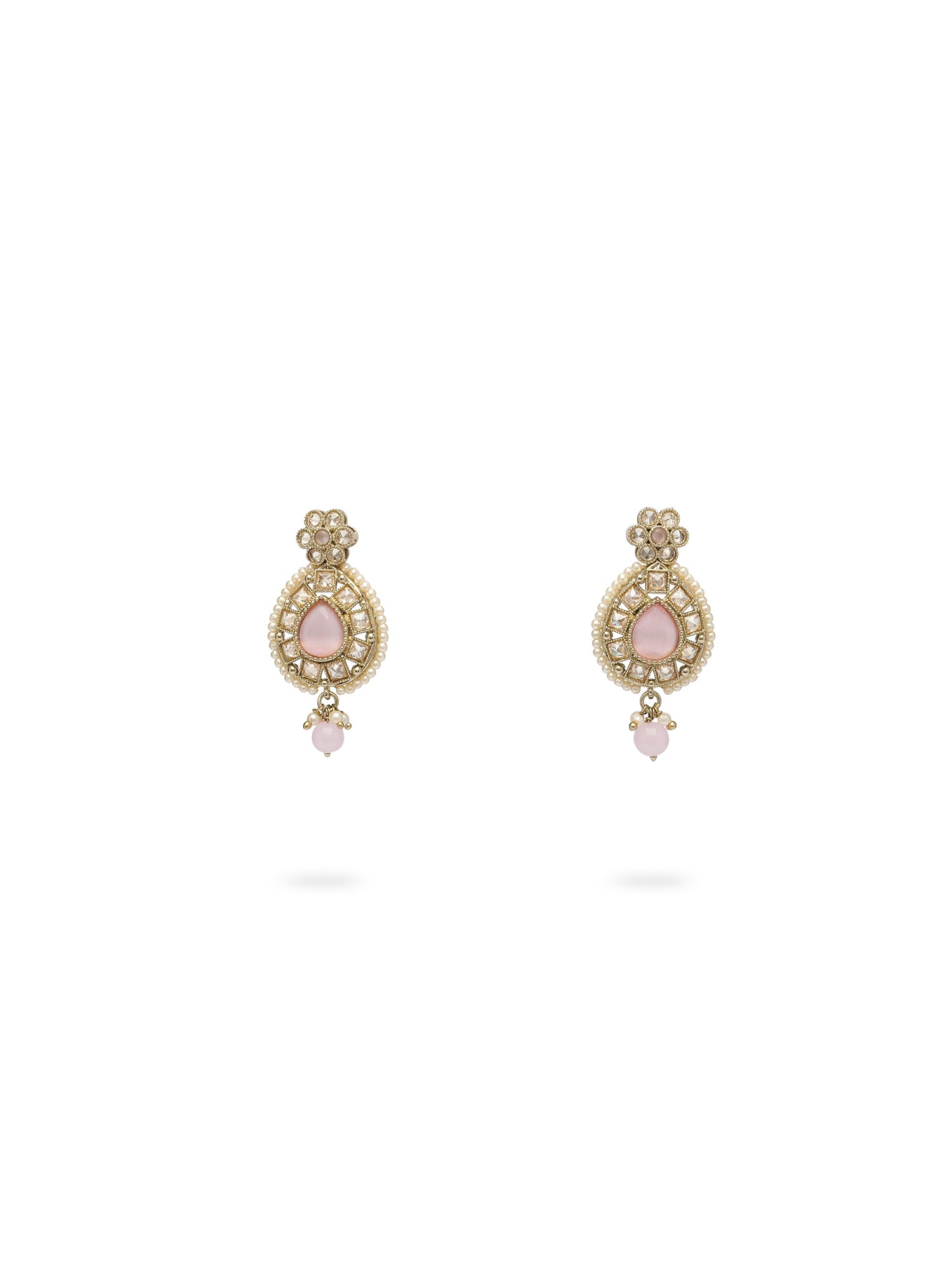 Hansini Necklace Set in Light Pink