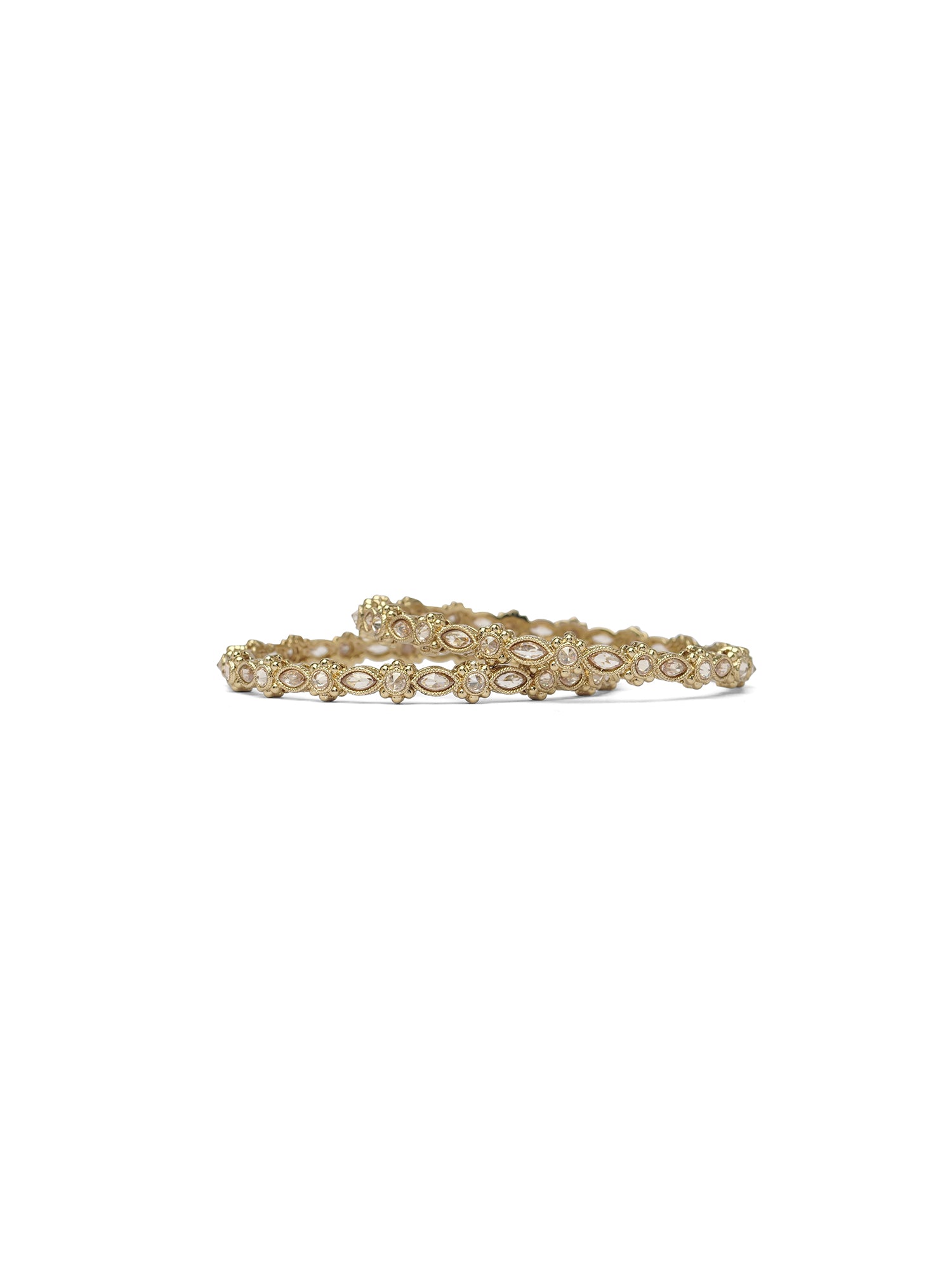 Hina Kada Bangles in Champagne