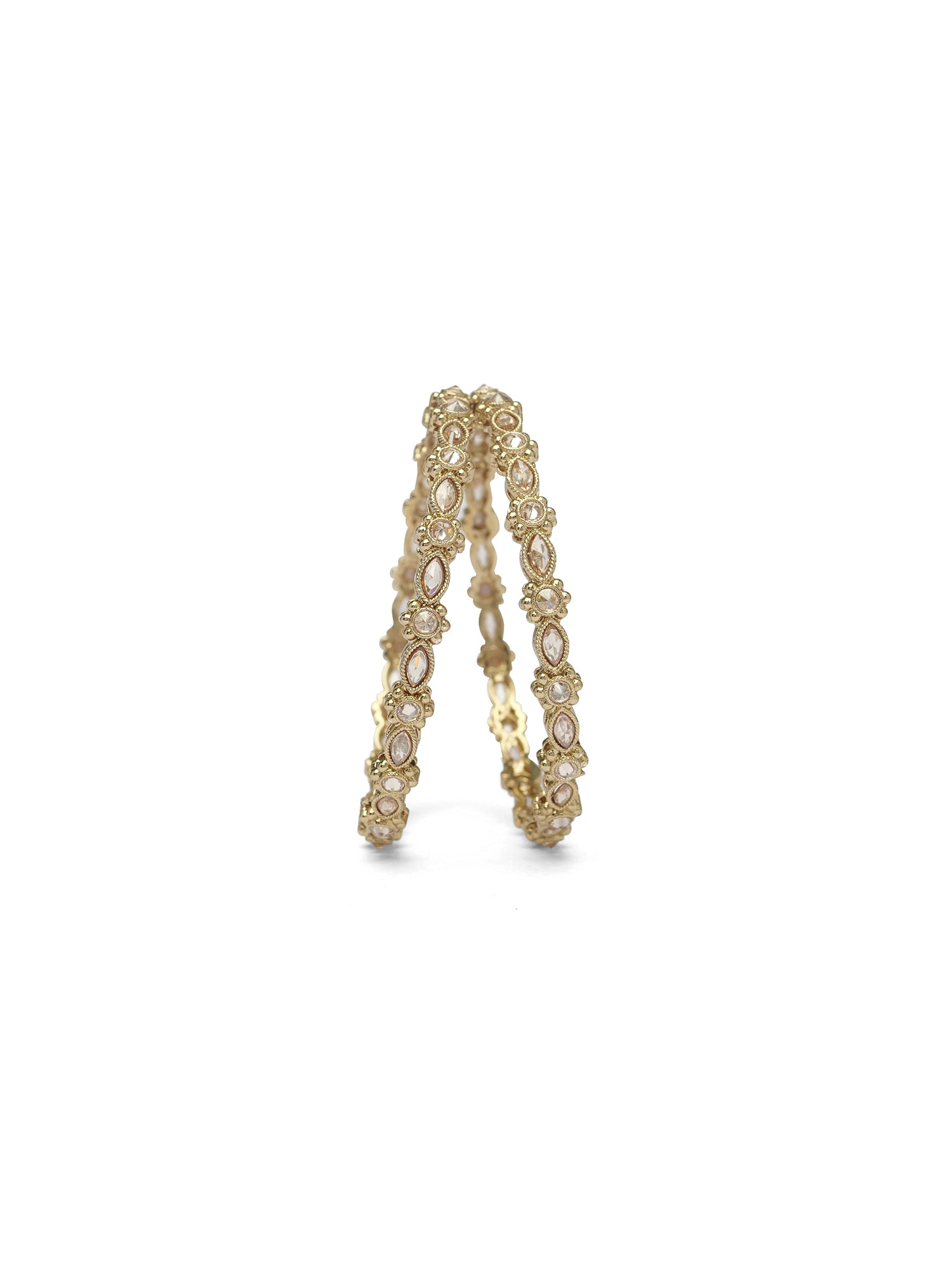 Hina Kada Bangles in Champagne