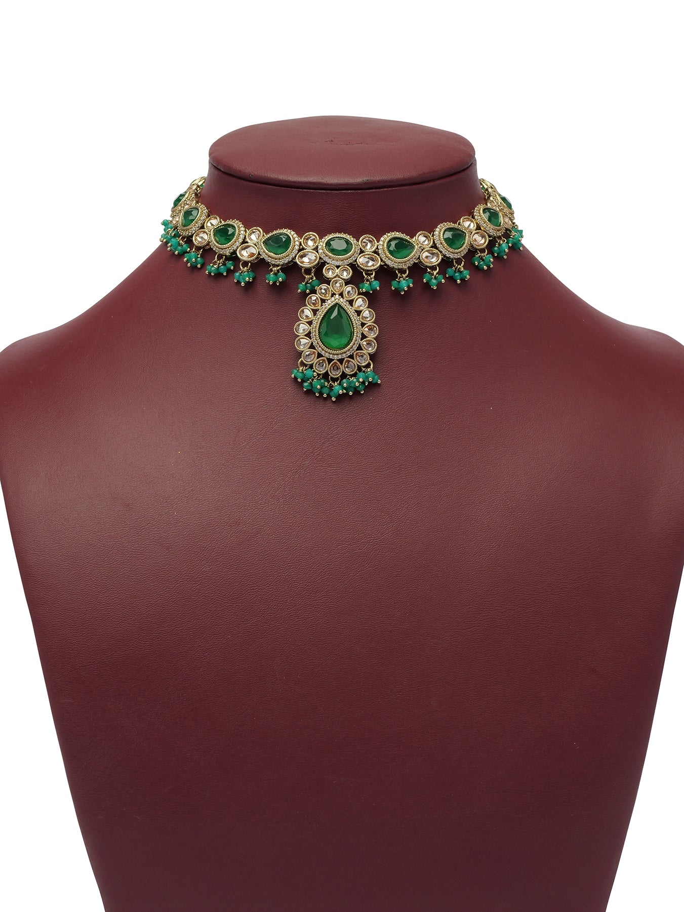 Inaya Necklace Set in Green