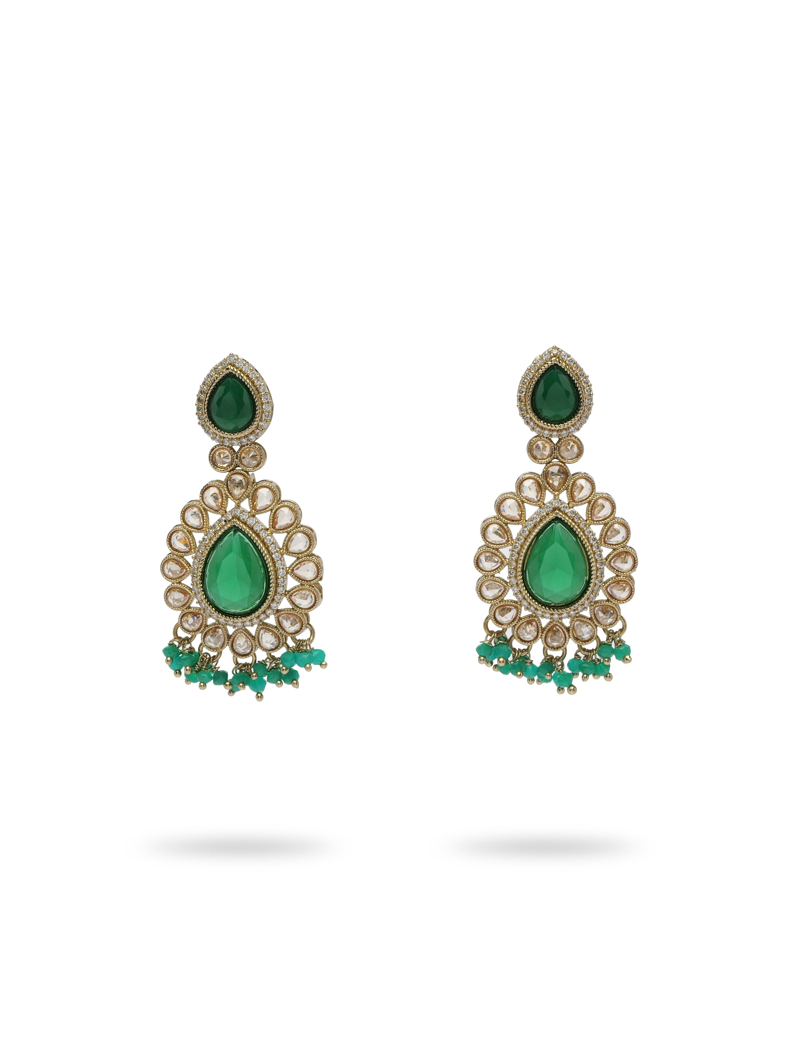 Inaya Necklace Set in Green