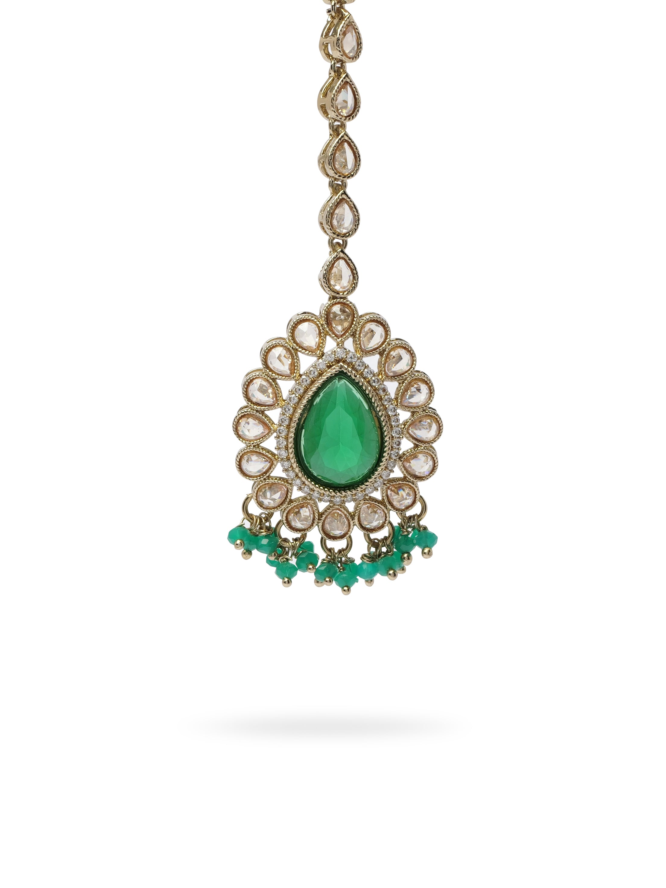 Inaya Necklace Set in Green