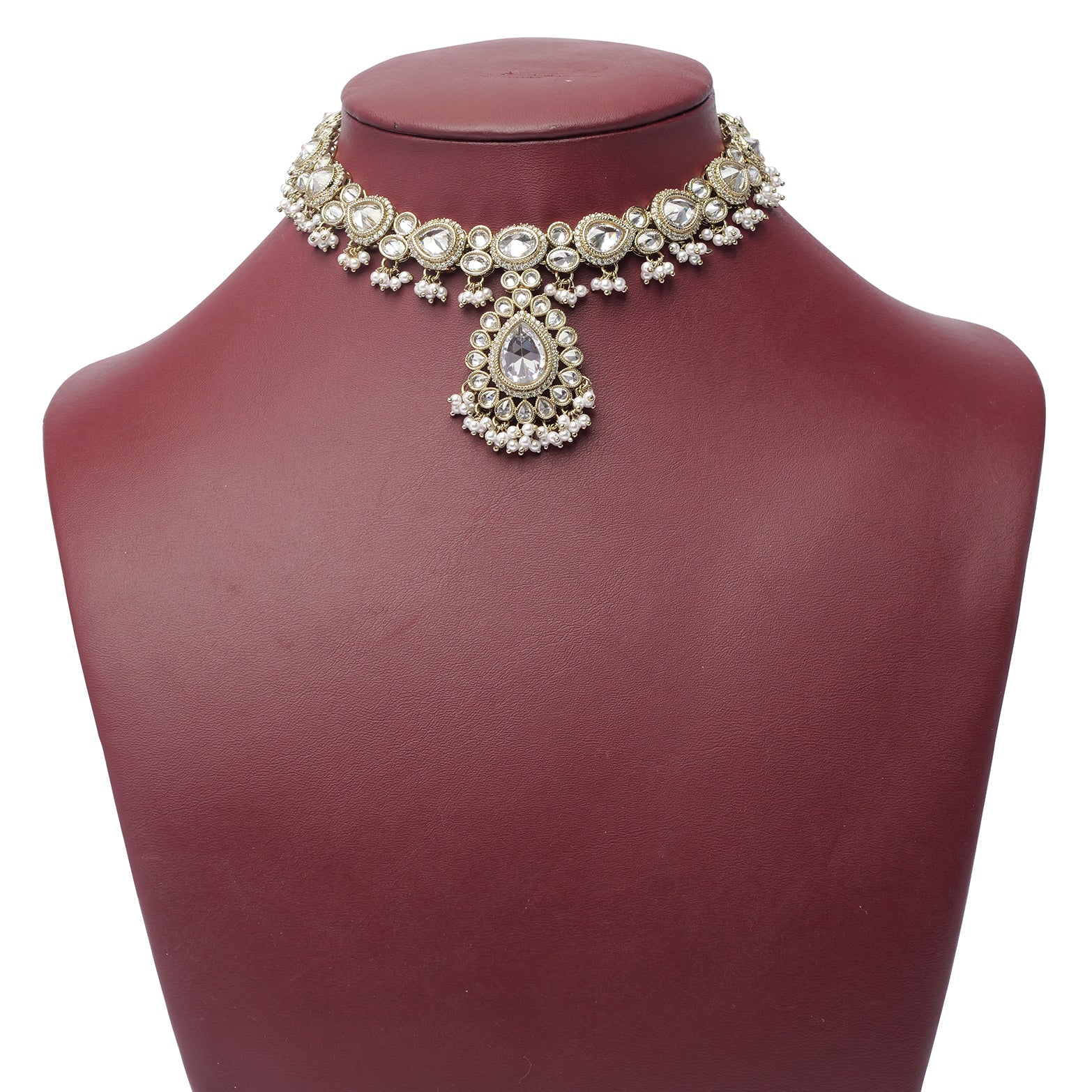 Inaya Necklace Set in White