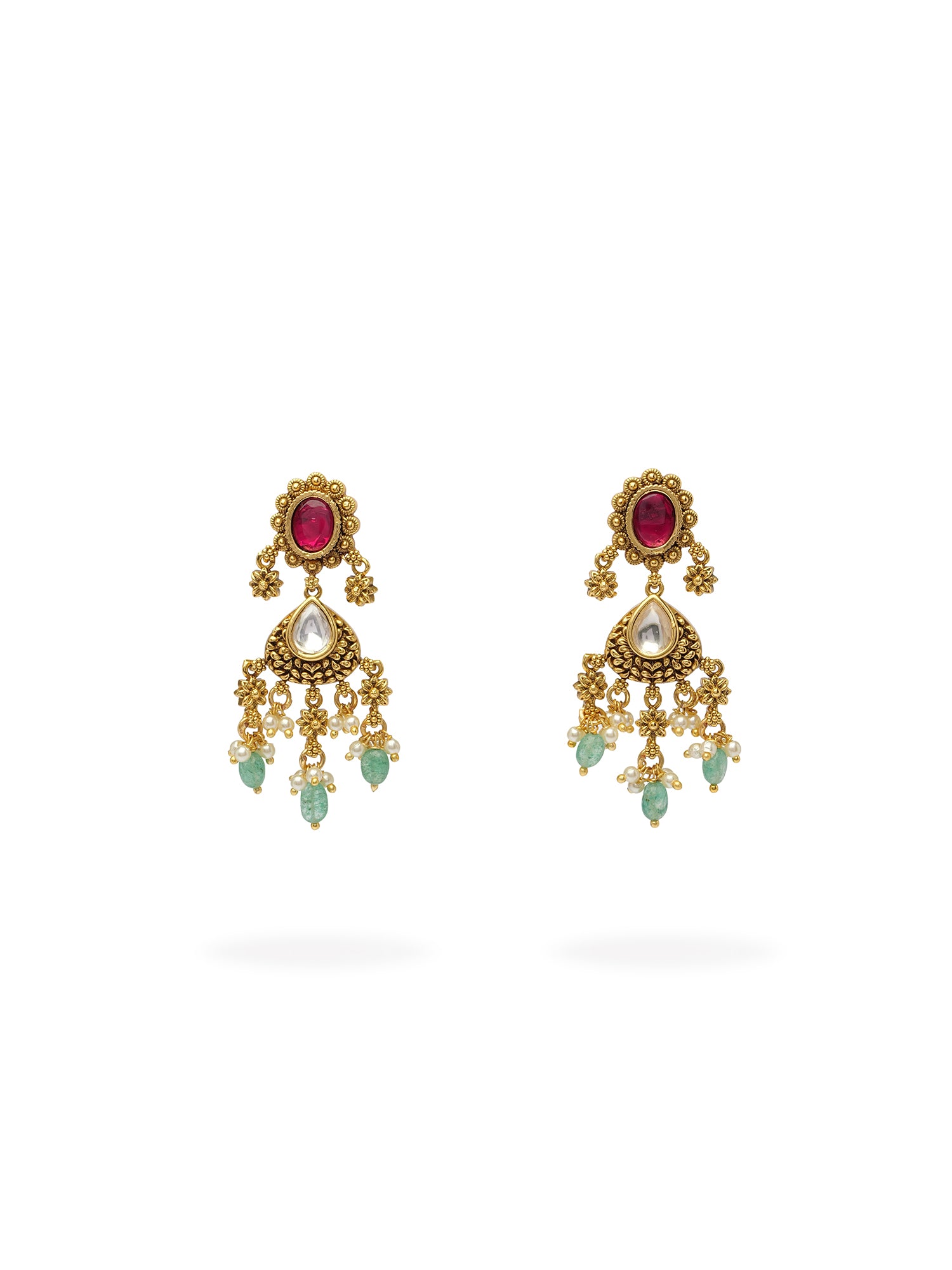Indu Kundan Earrings in Multi