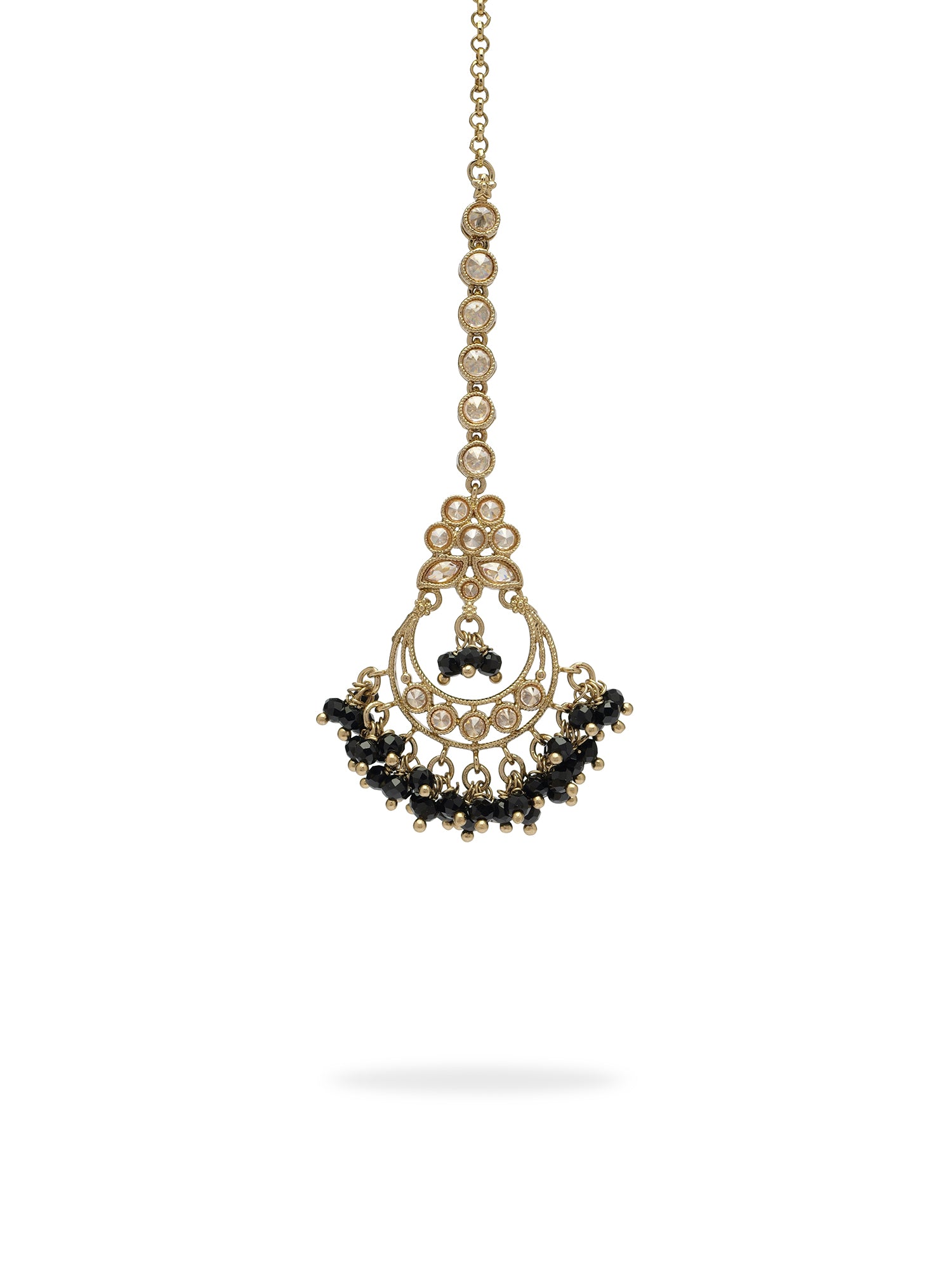 Ishra Maang Tikka in Black