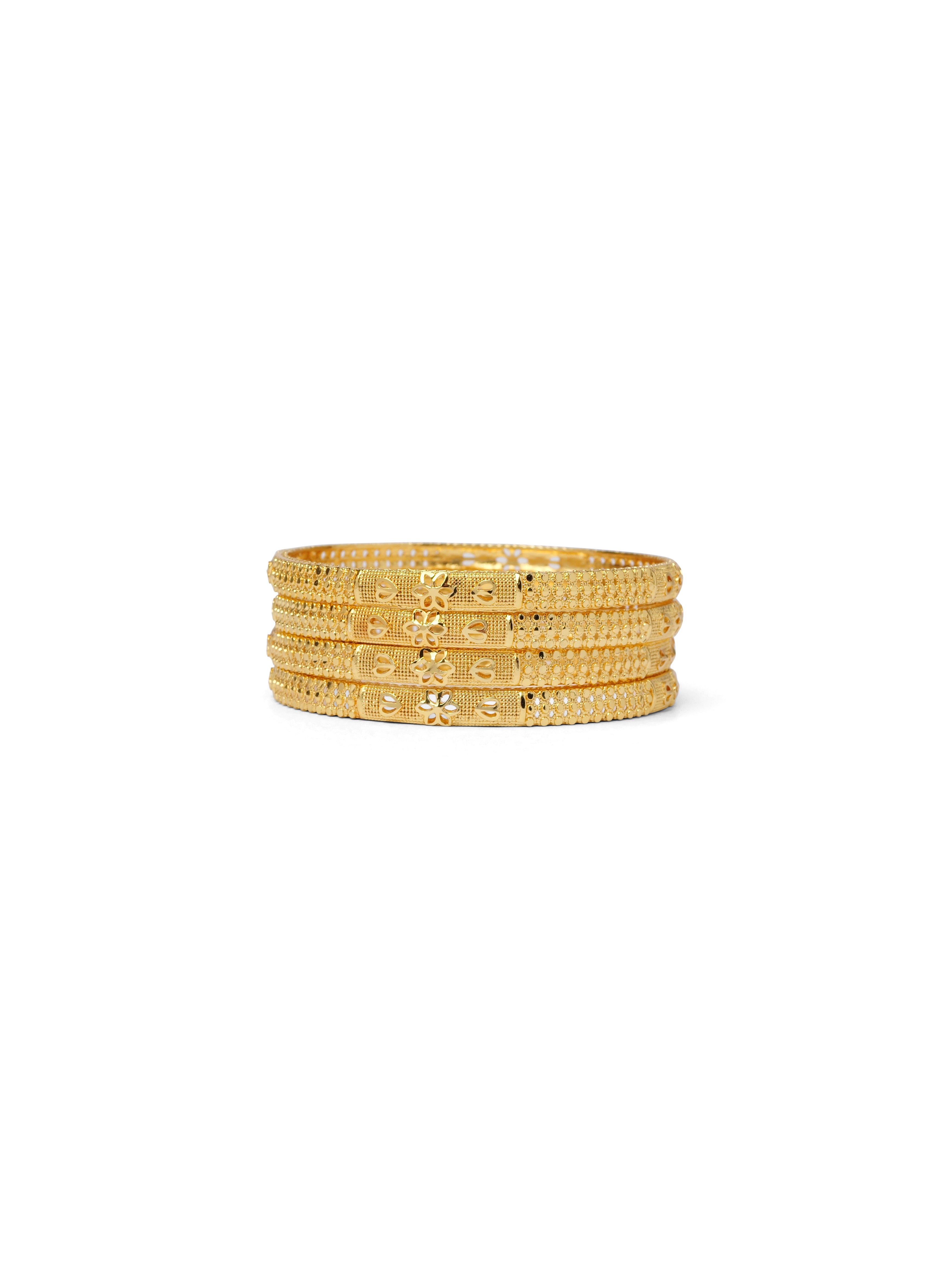 Jayani Set of 4 Classic Gold Bangles