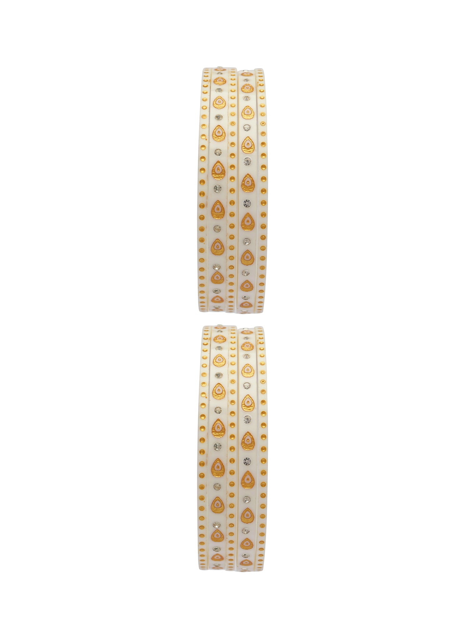 Kalyani Chura Bangle Set in Cream