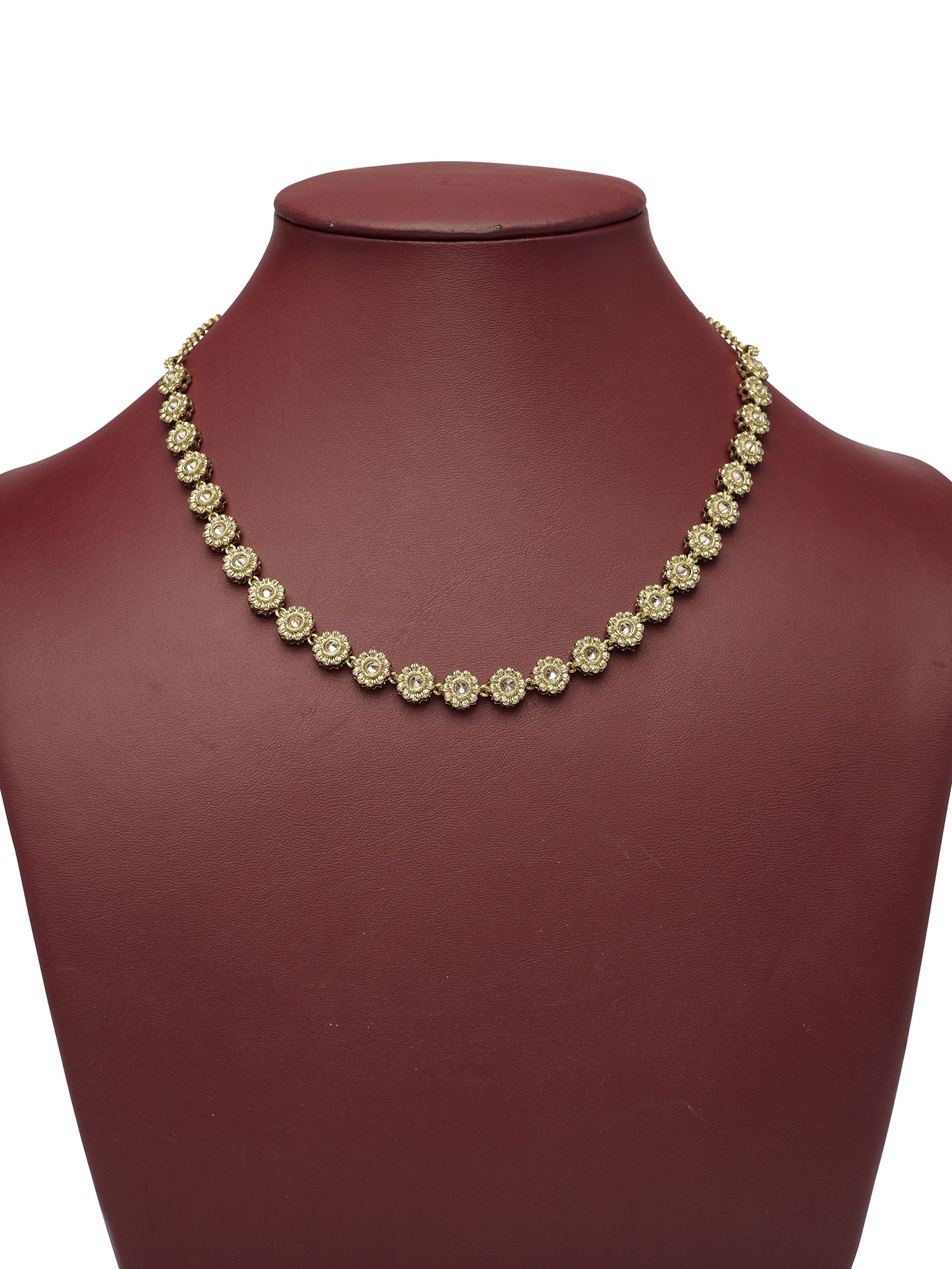 Kamal Necklace in Champagne and Antique Gold