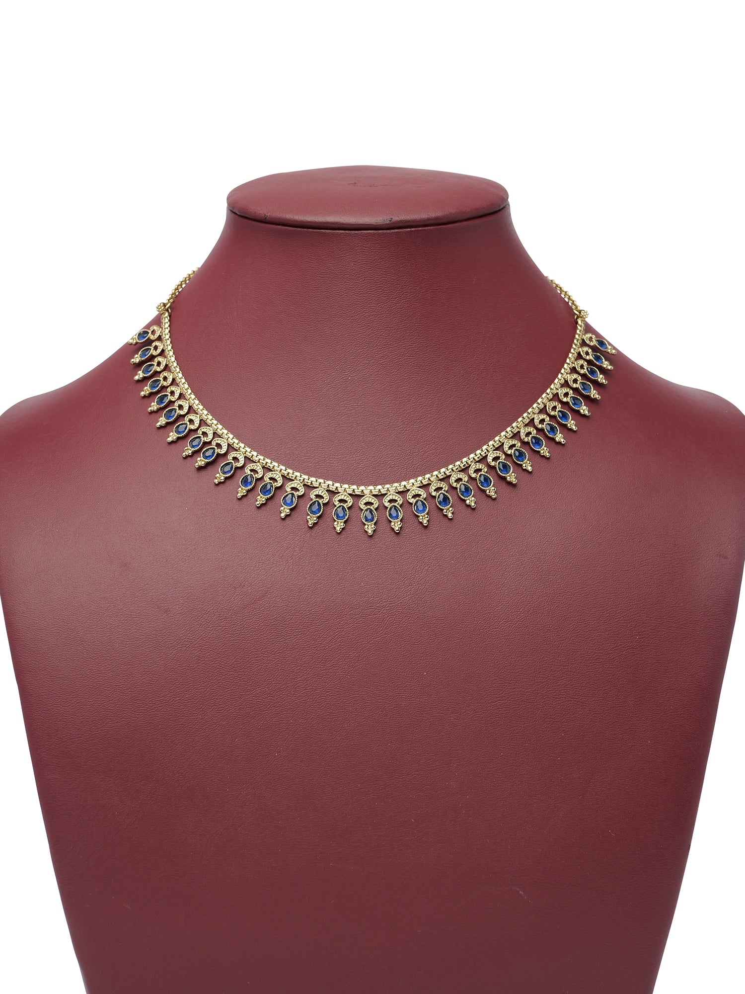 Kavia Simple Necklace Set in Blue