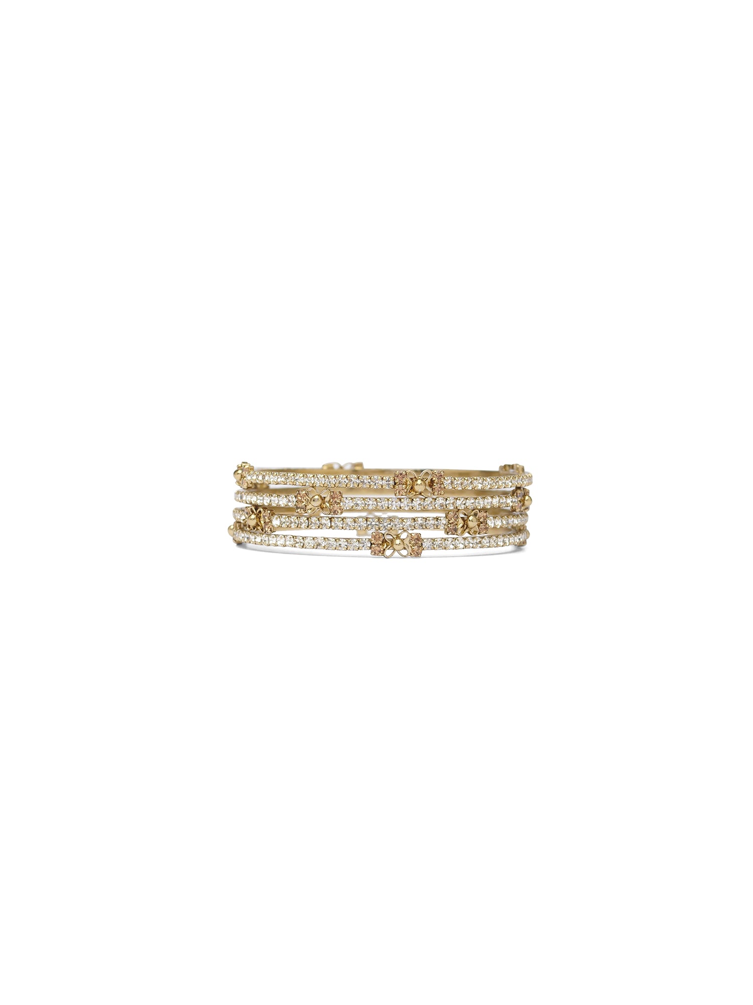 Kavya Cubic Zirconia Bangles in Champagne
