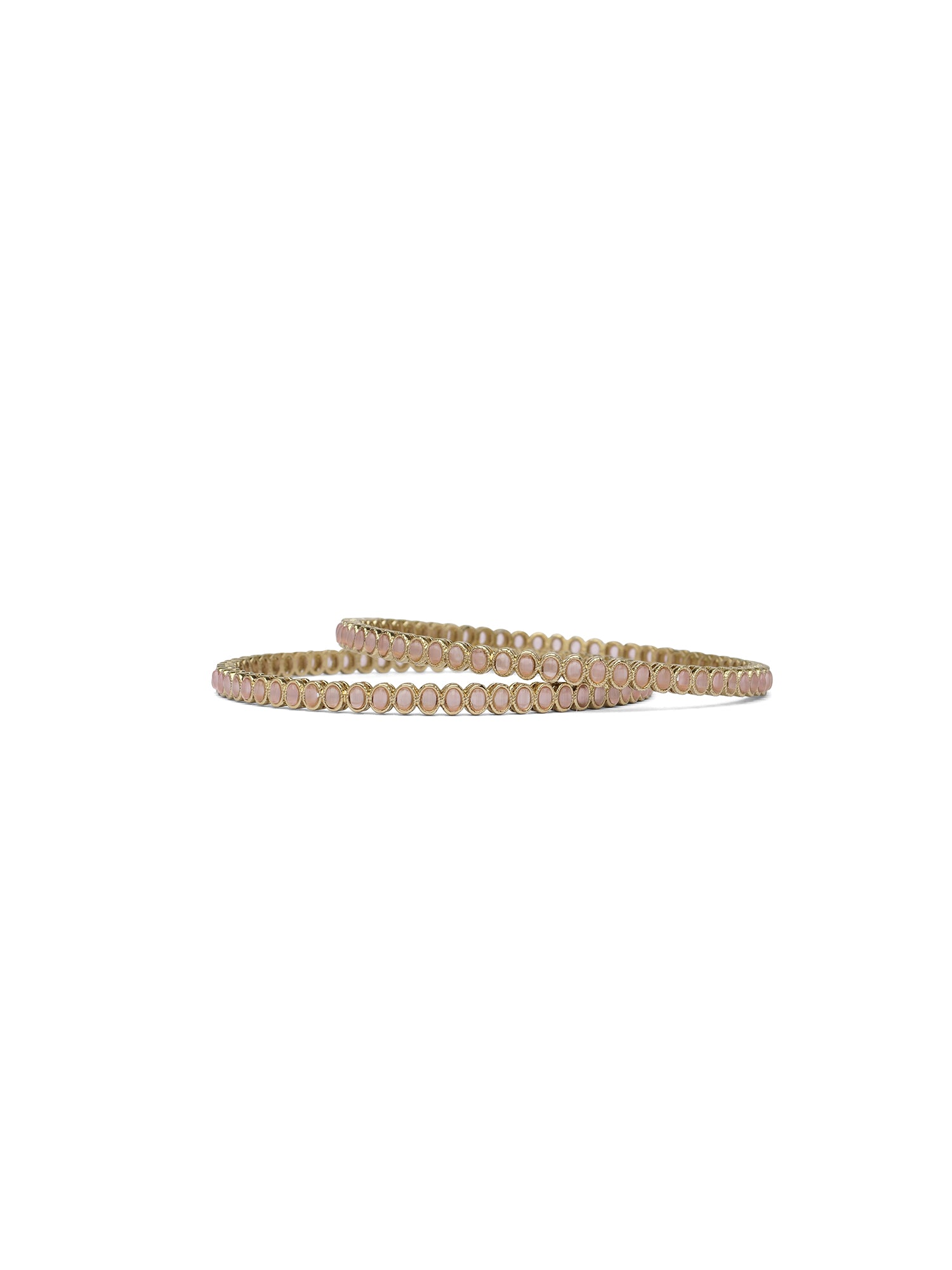 Kiara Antique Bangles in Light Pink