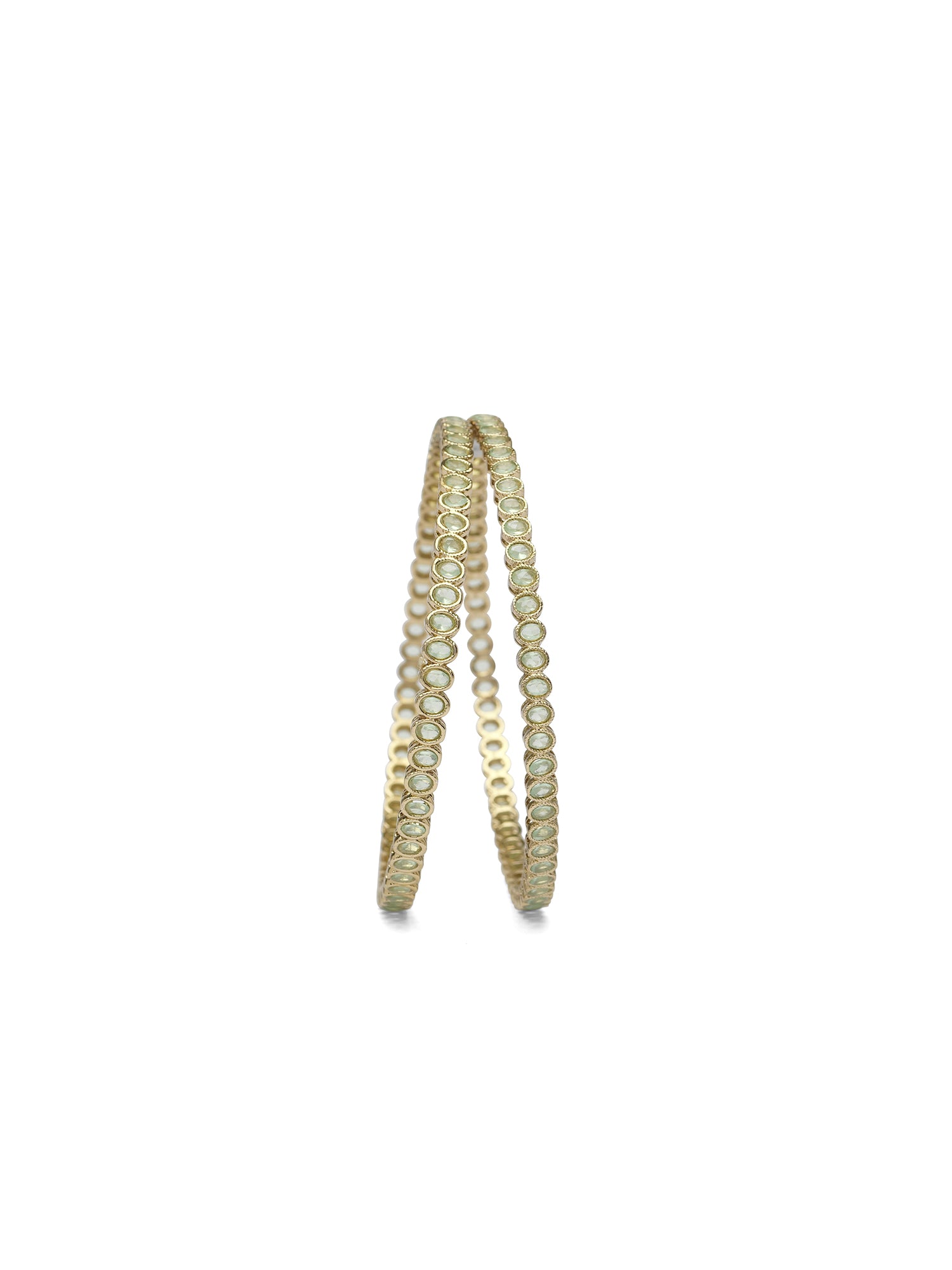 Kiara Antique Bangles in Mint
