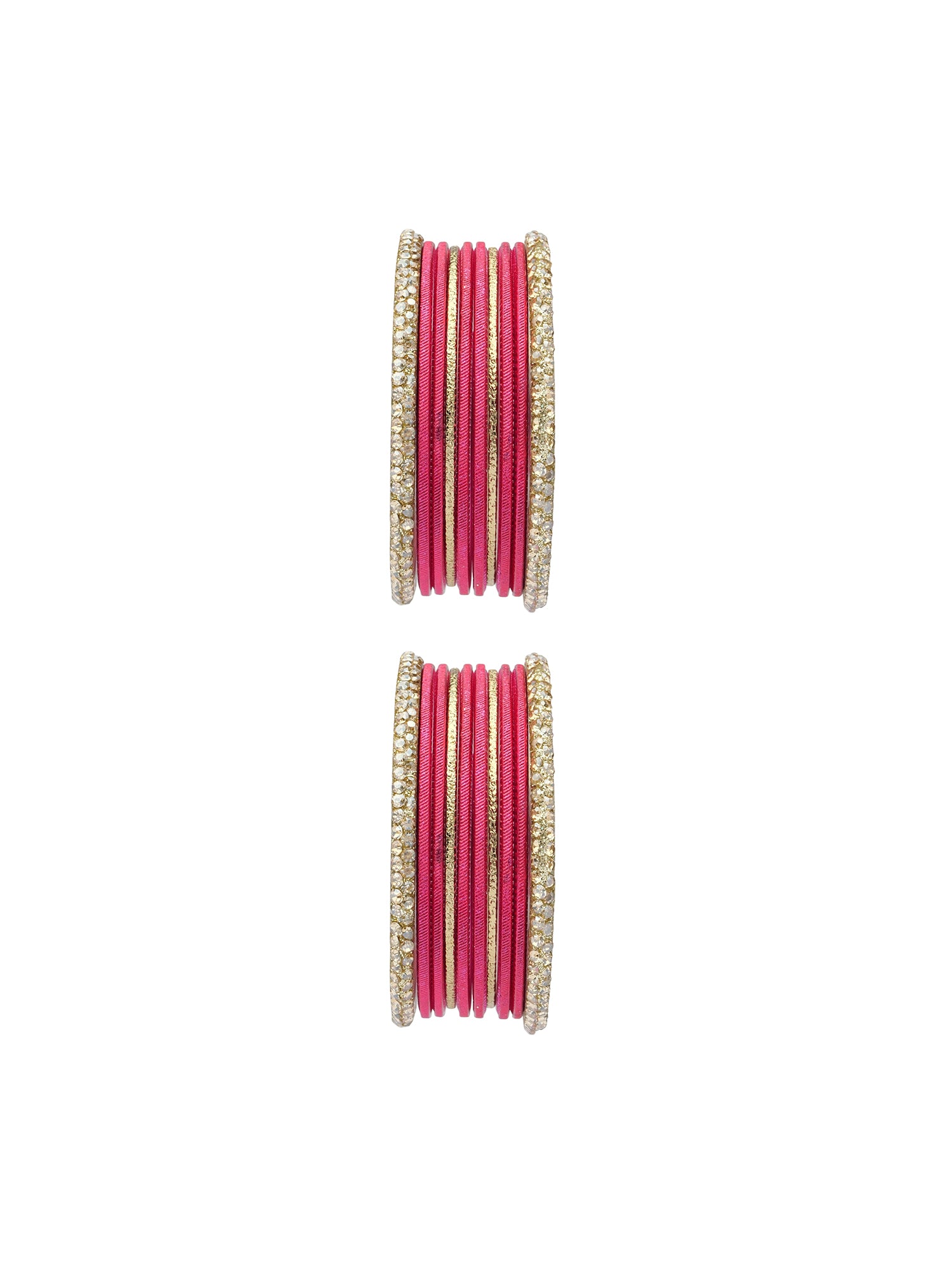 Lali Children's Two Hand Bangle Set in Hot Pink 