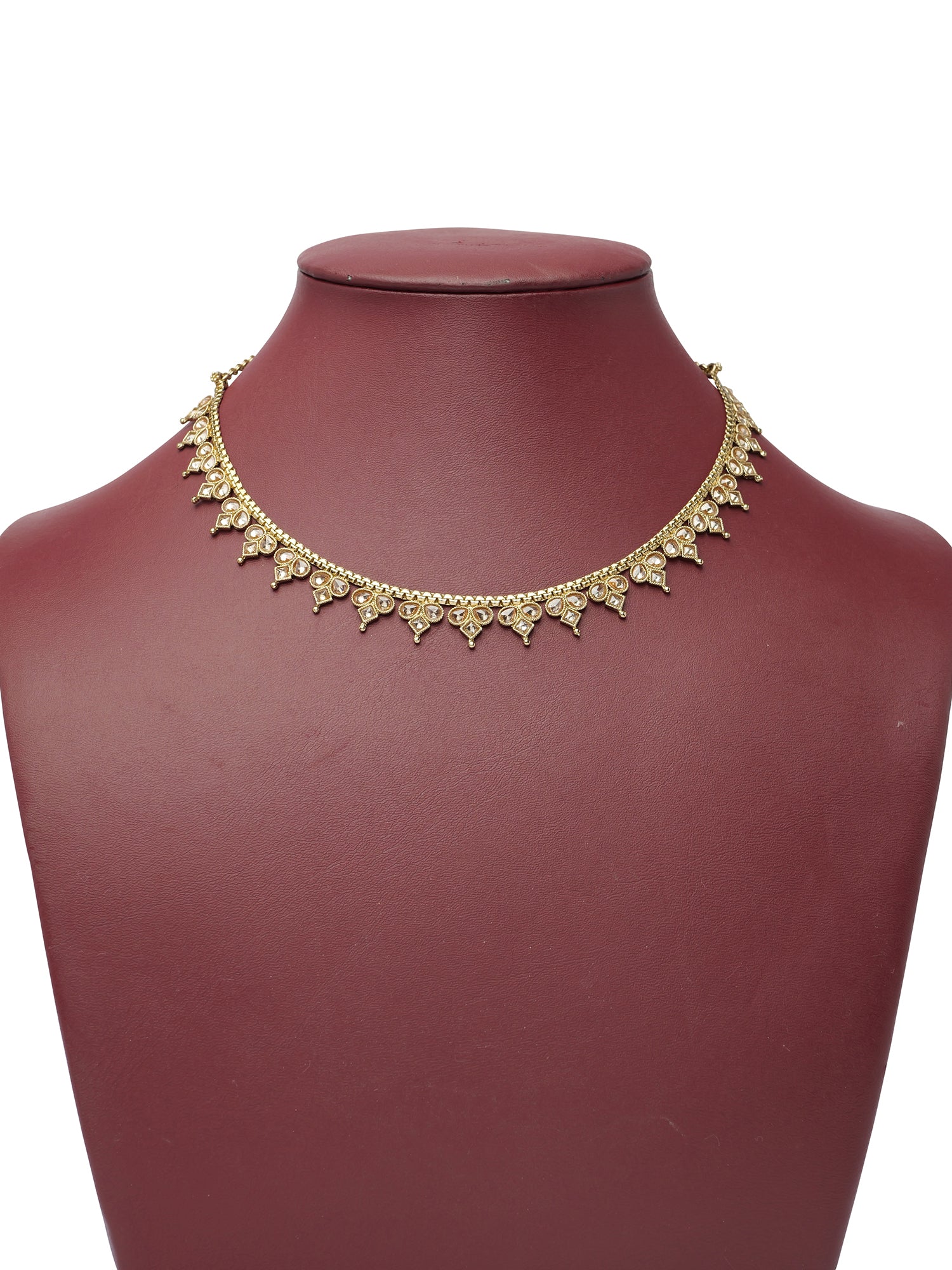 Leah Simple Necklace in Champagne