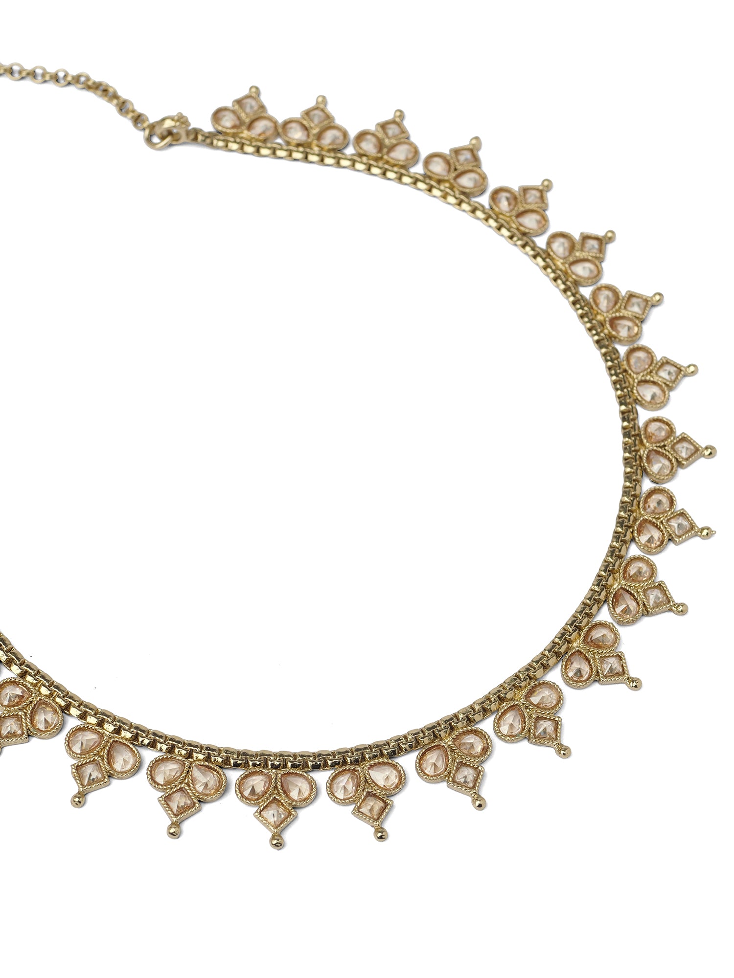 Leah Simple Necklace in Champagne